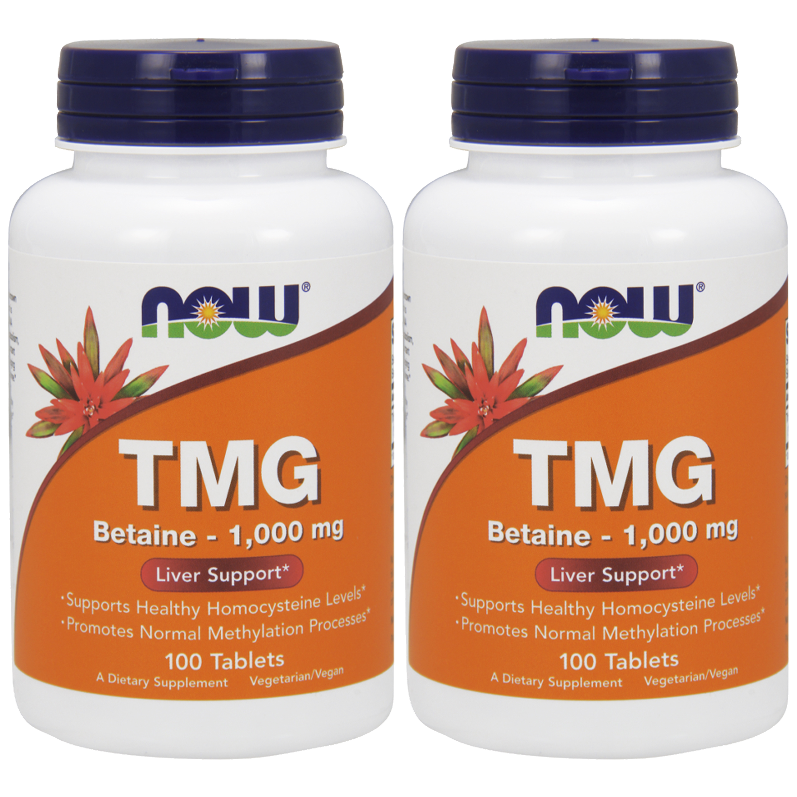 NOW TMG 1000mg - 2x 100tabs.