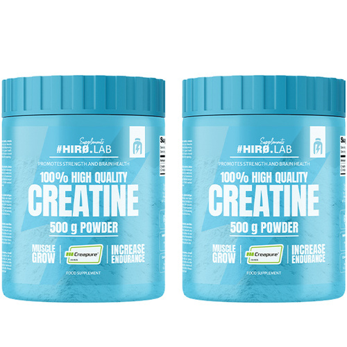 HIRO.LAB - 100% Creatine Creapure® – 2x 500g