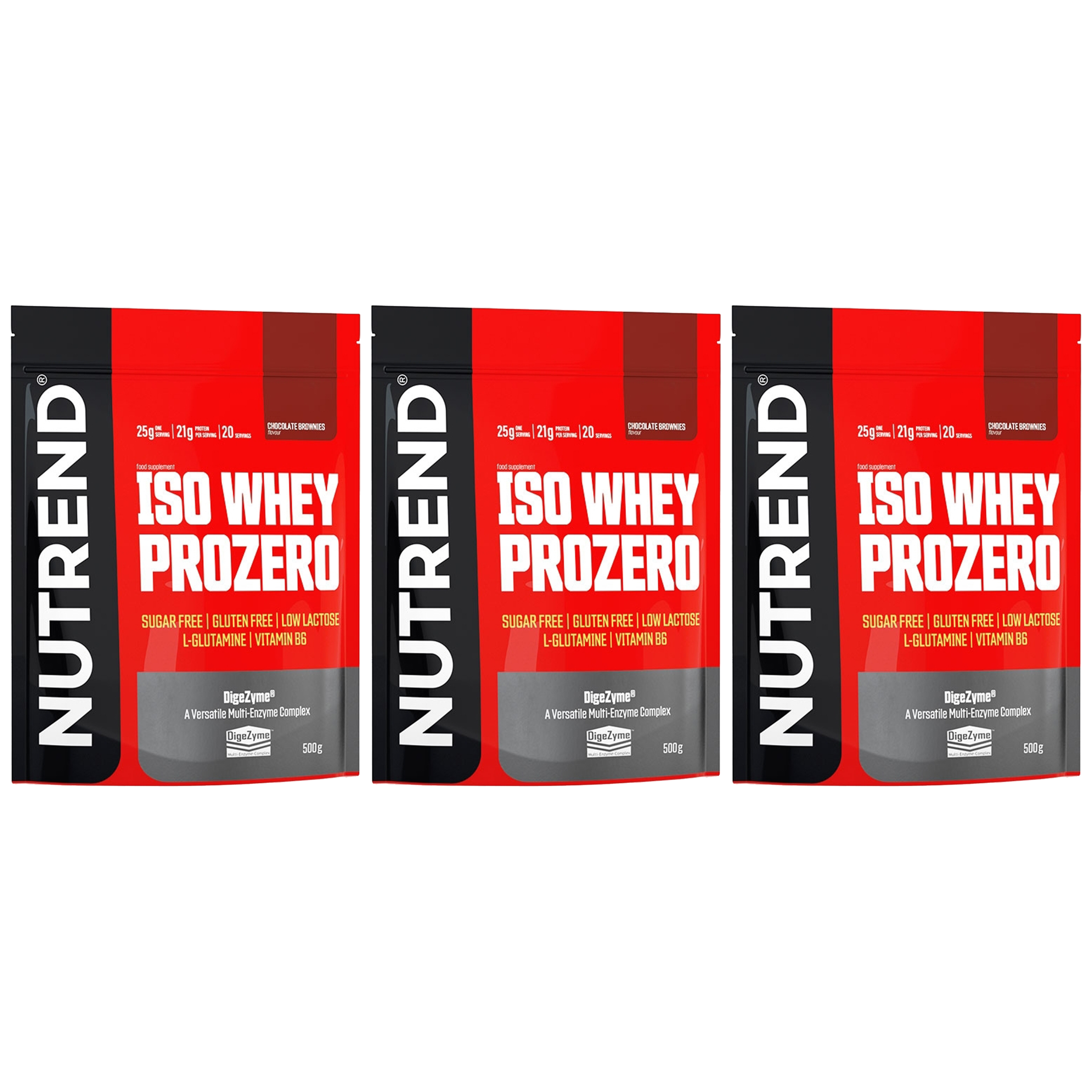 NUTREND Iso Whey Pro Zero - 3x 500g