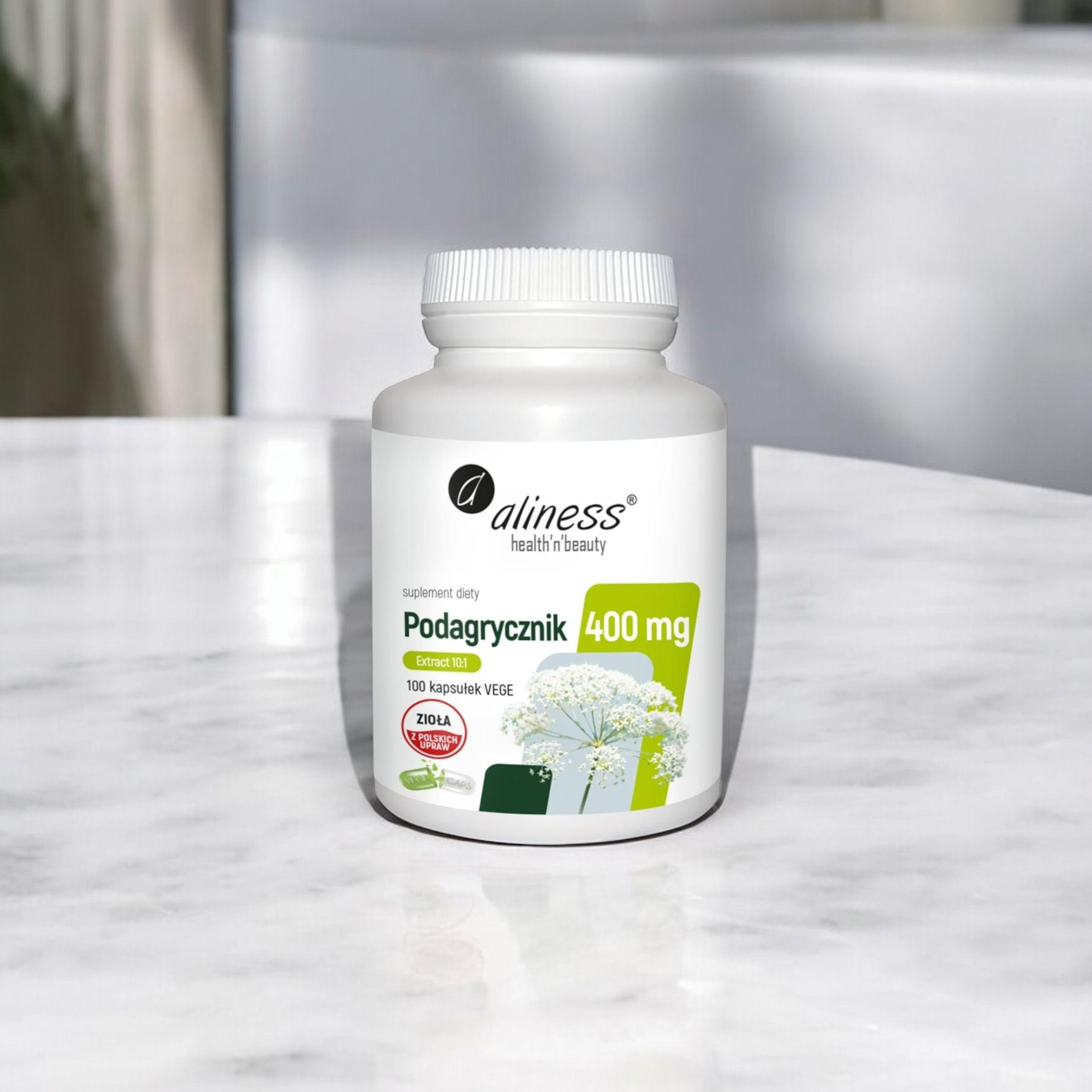 ALINESS - Podagrycznik Ekstrakt 10:1 400mg - 100vcaps.