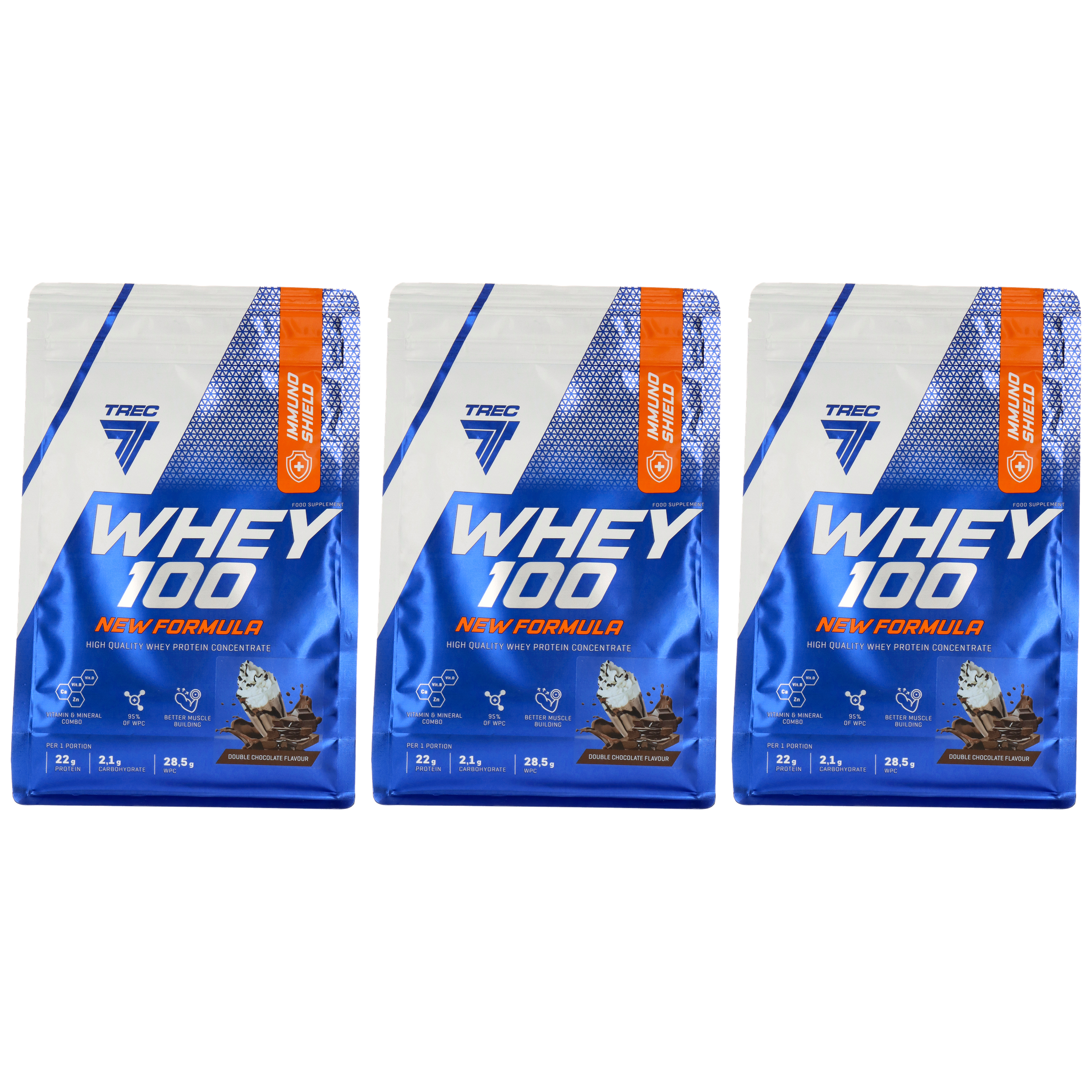 TREC - Whey 100 Immuno Shield - 3x 700g