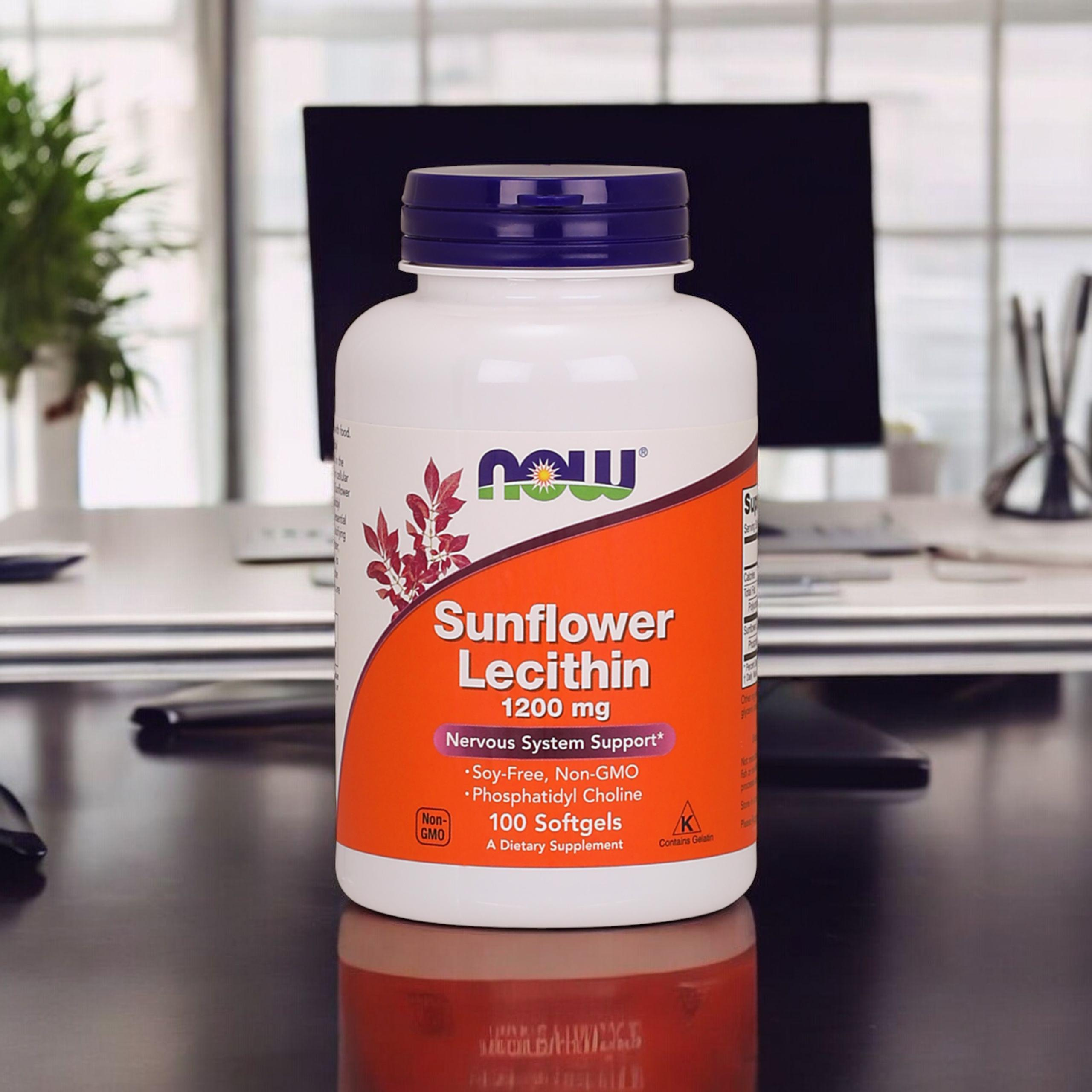 NOW Sunflower Lecithin 1200mg - 2x 100softgels