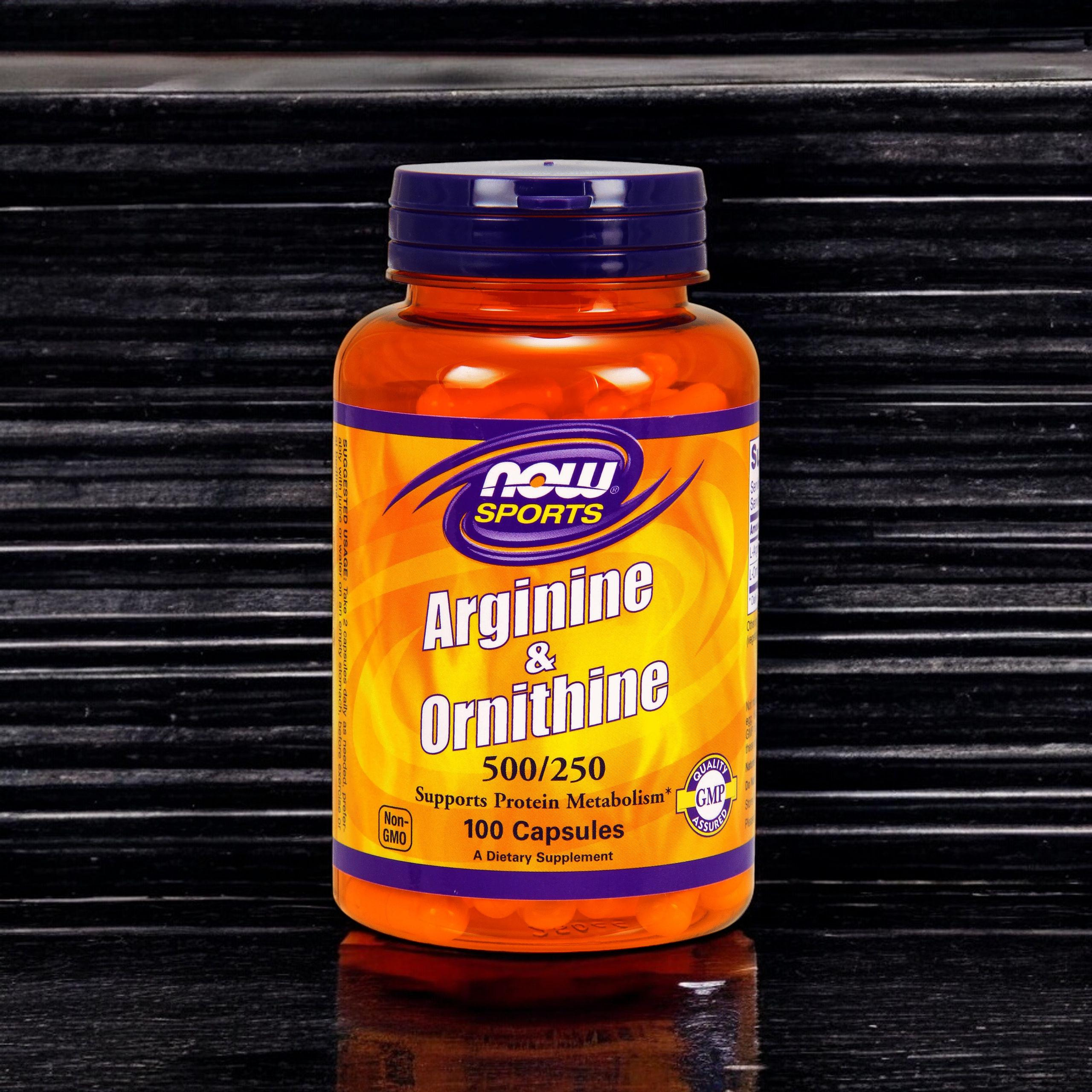 NOW Arginine & Ornithine - 3x 100caps