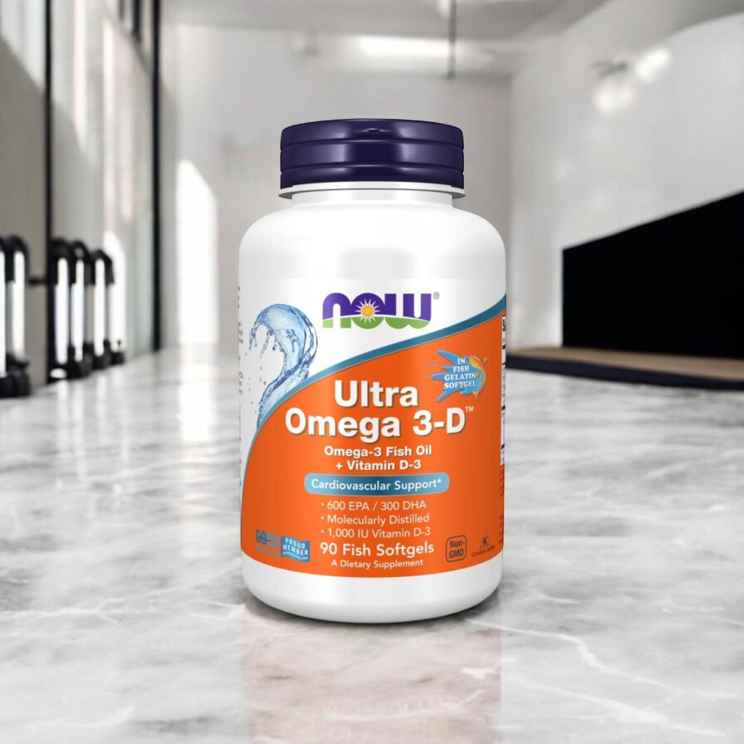 NOW - Ultra Omega 3-D Fish Oil - 3x 90softgels