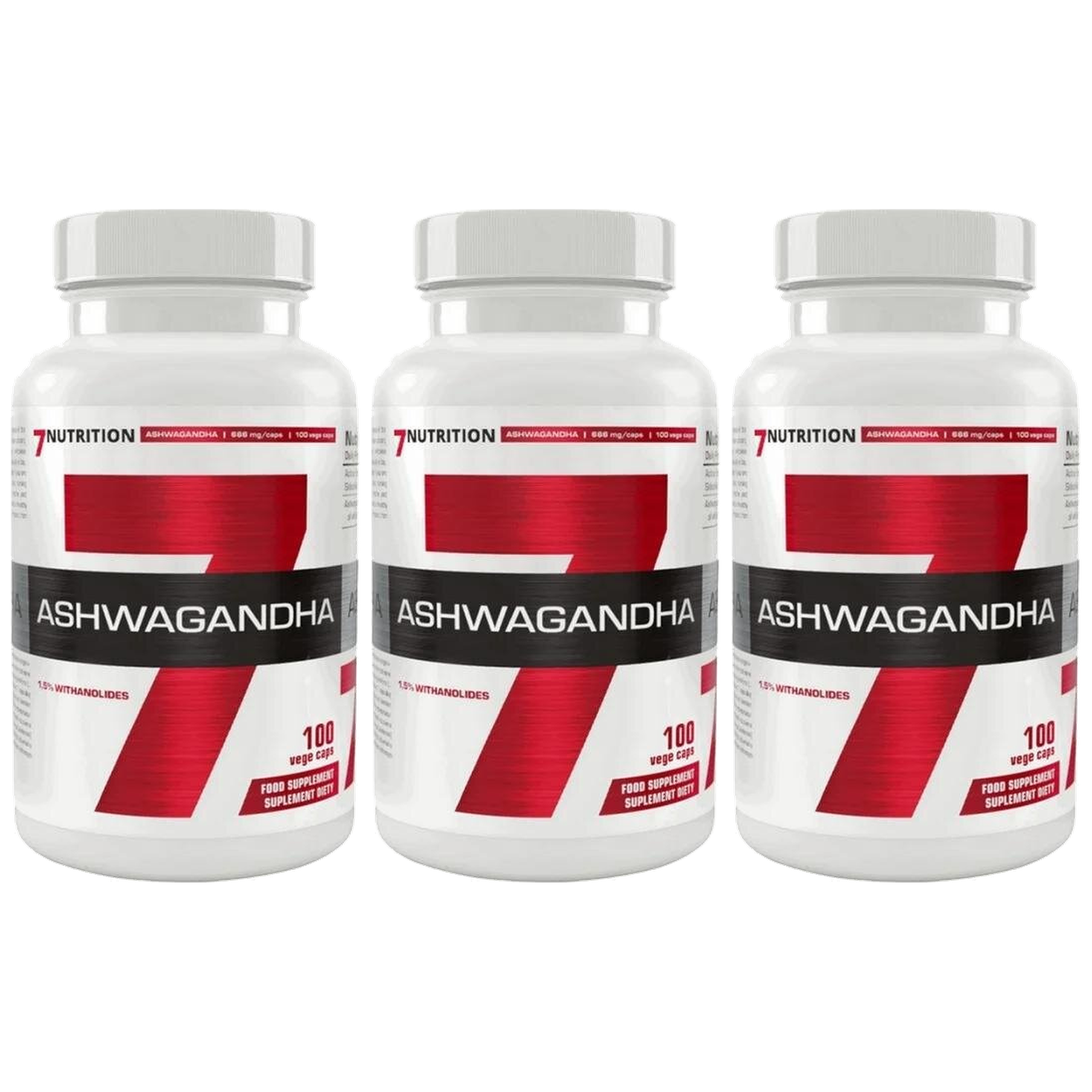 7 NUTRITION - Ashwagandha - 3x 100vcaps.