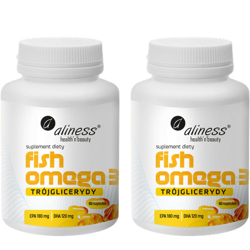 ALINESS - Omega 3 Trójglicerydy 180/120mg - 60caps. x2