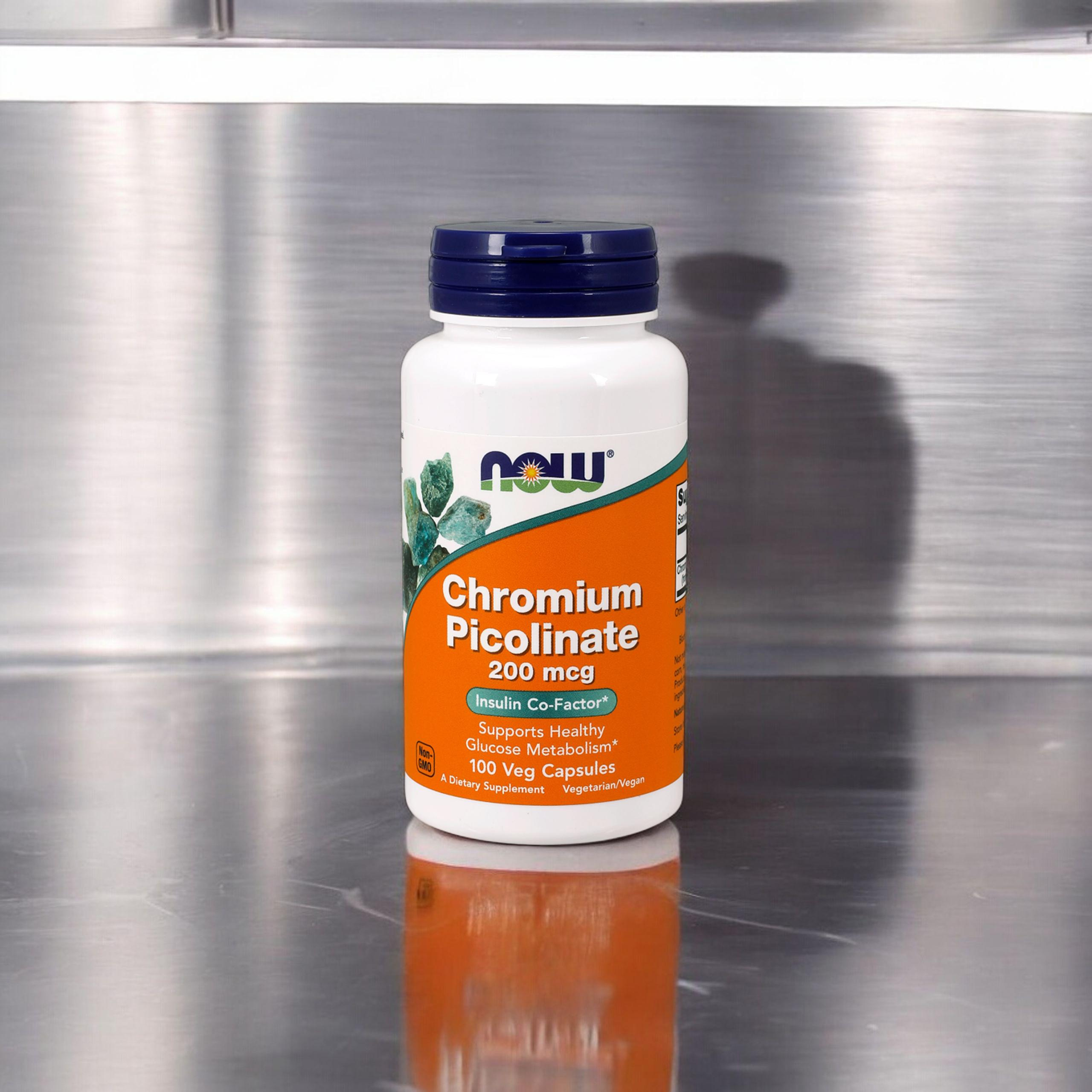 NOW Chromium Picolinate - 2x 100vcaps