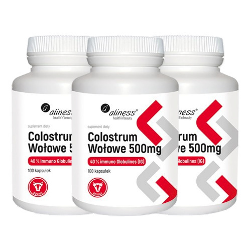 ALINESS Colostrum Wołowe 500mg - 3x 100caps