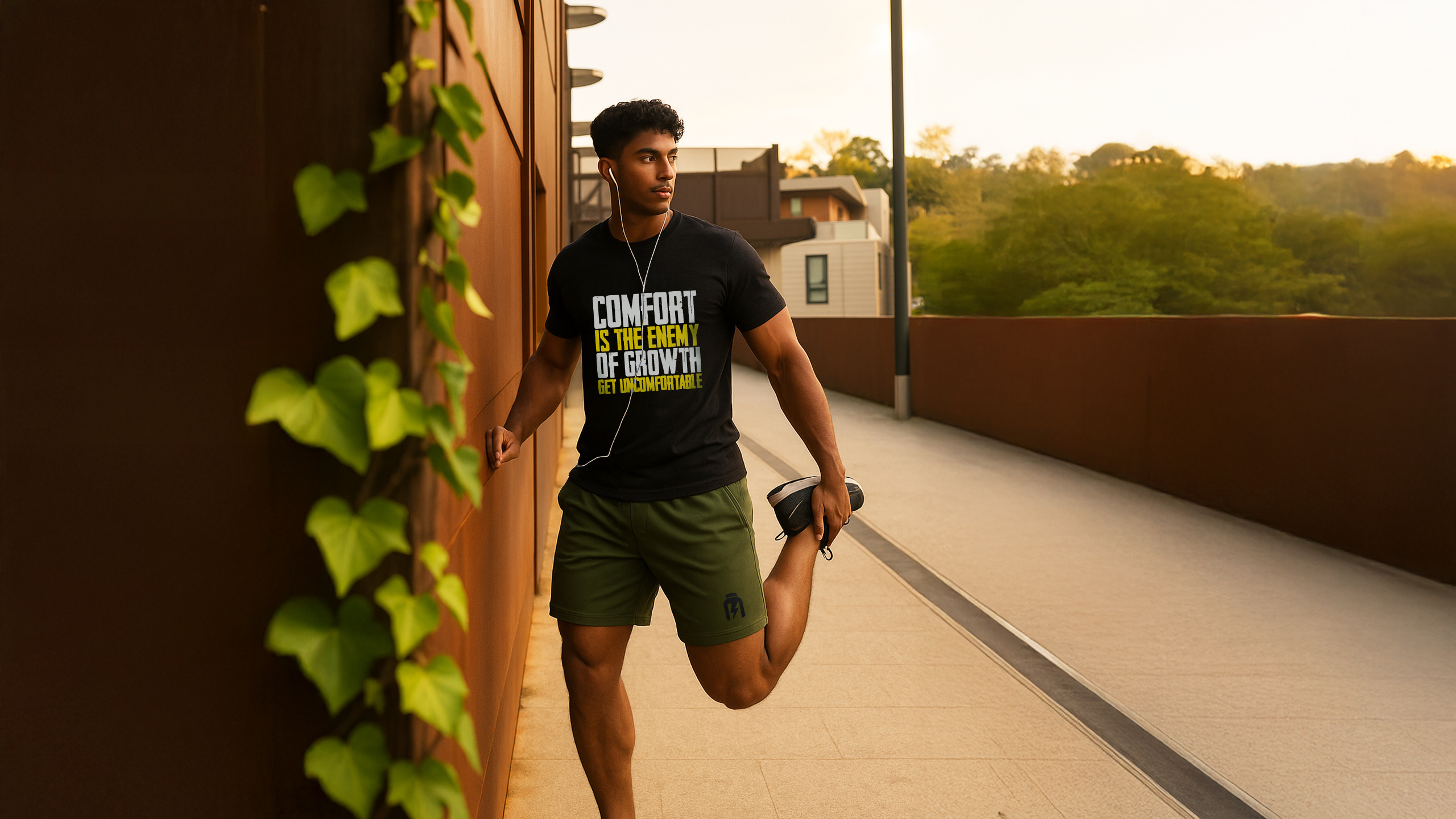 Hiro.Lab Khaki Green Shorts