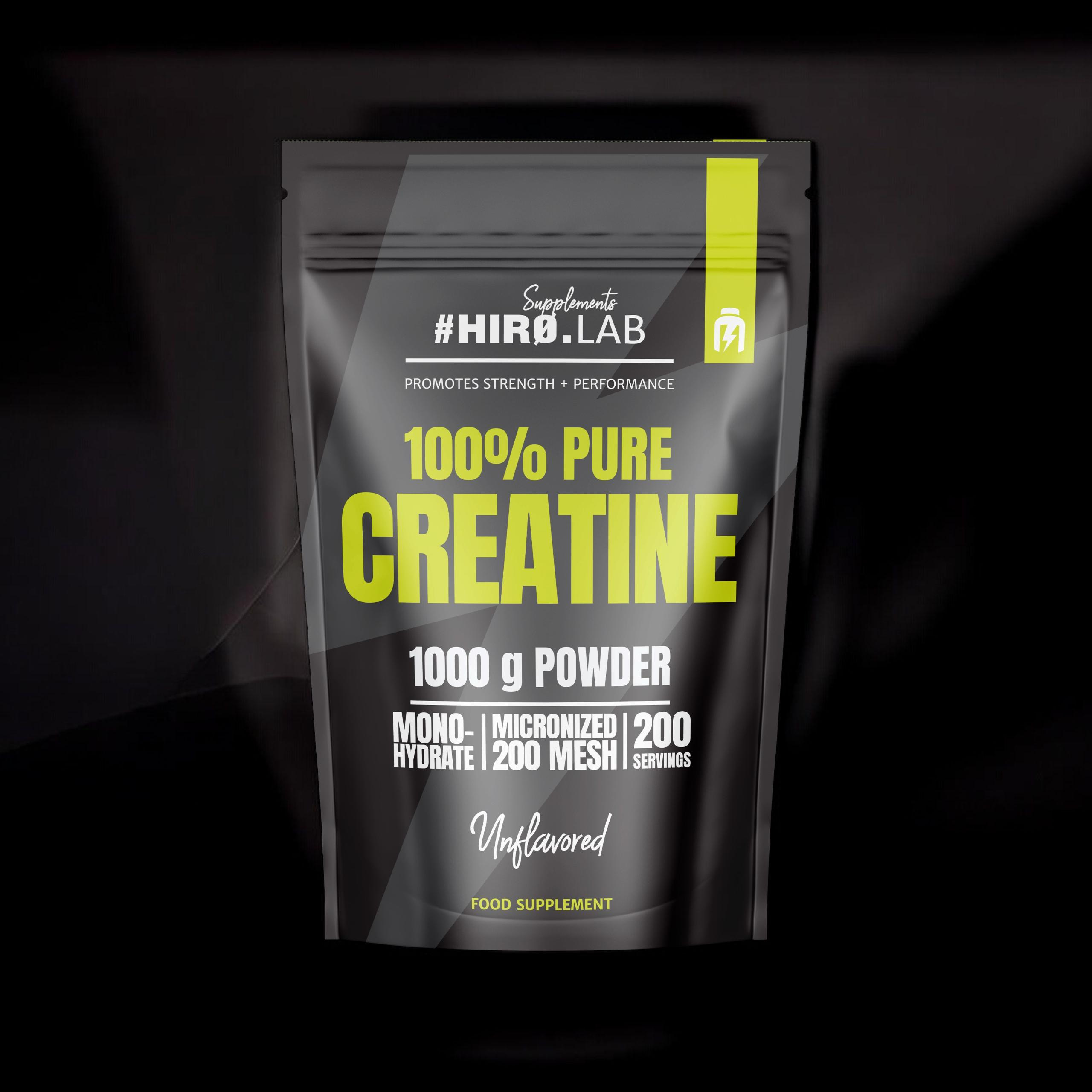 HIRO.LAB 100% Pure Creatine - 1000g - Unflavored