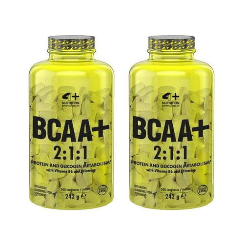 4+ NUTRITION - BCAA 2:1:1 - 2x 242g - Unflavored