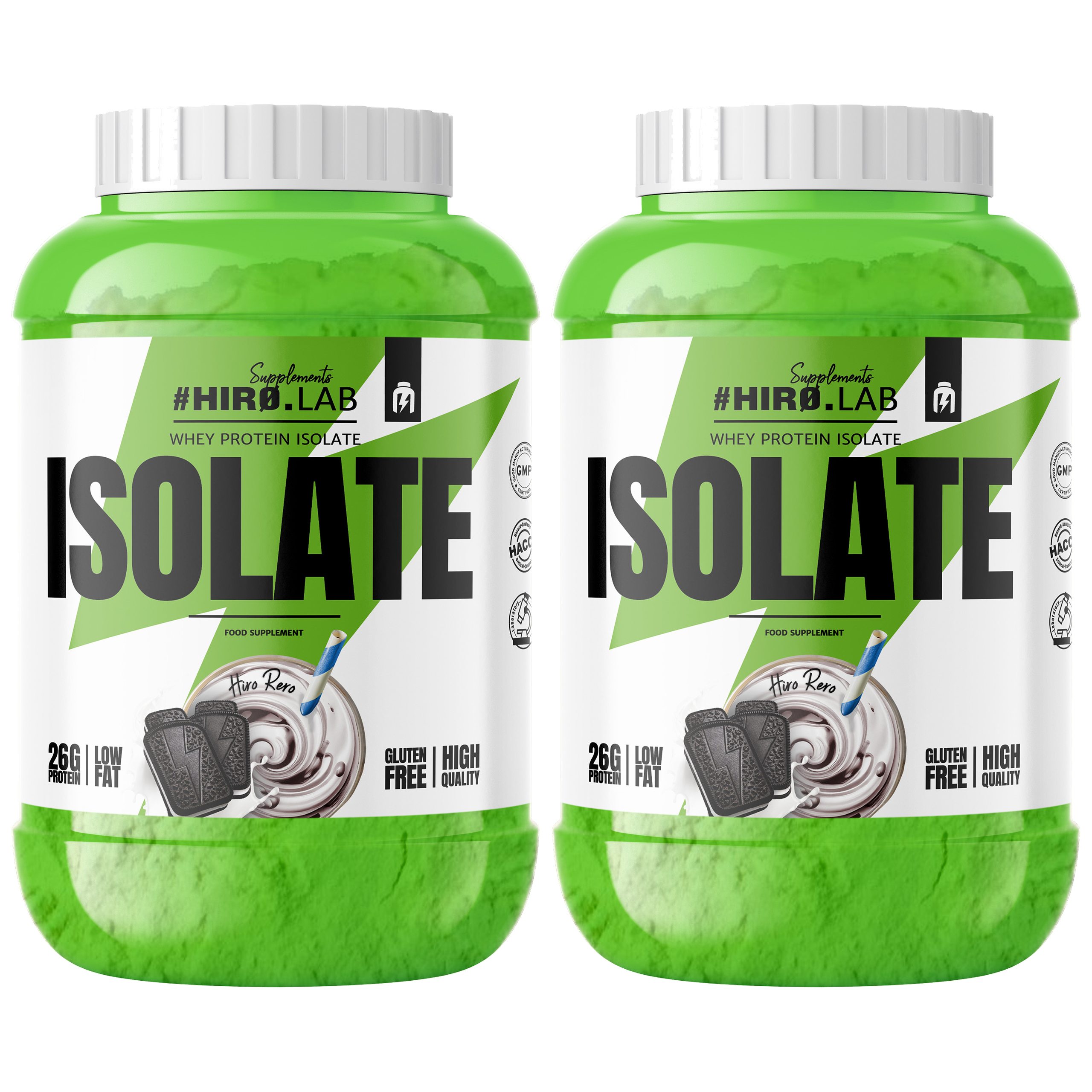 HIRO.LAB Whey Protein Isolate - 2x 1800g