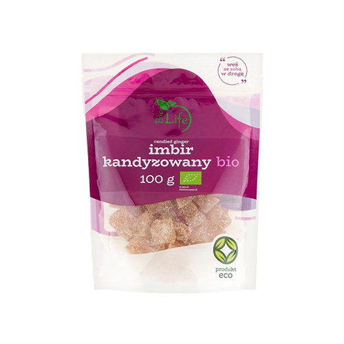 BIOLIFE - Imbir kandyzowany BIO - 100g - Ginger