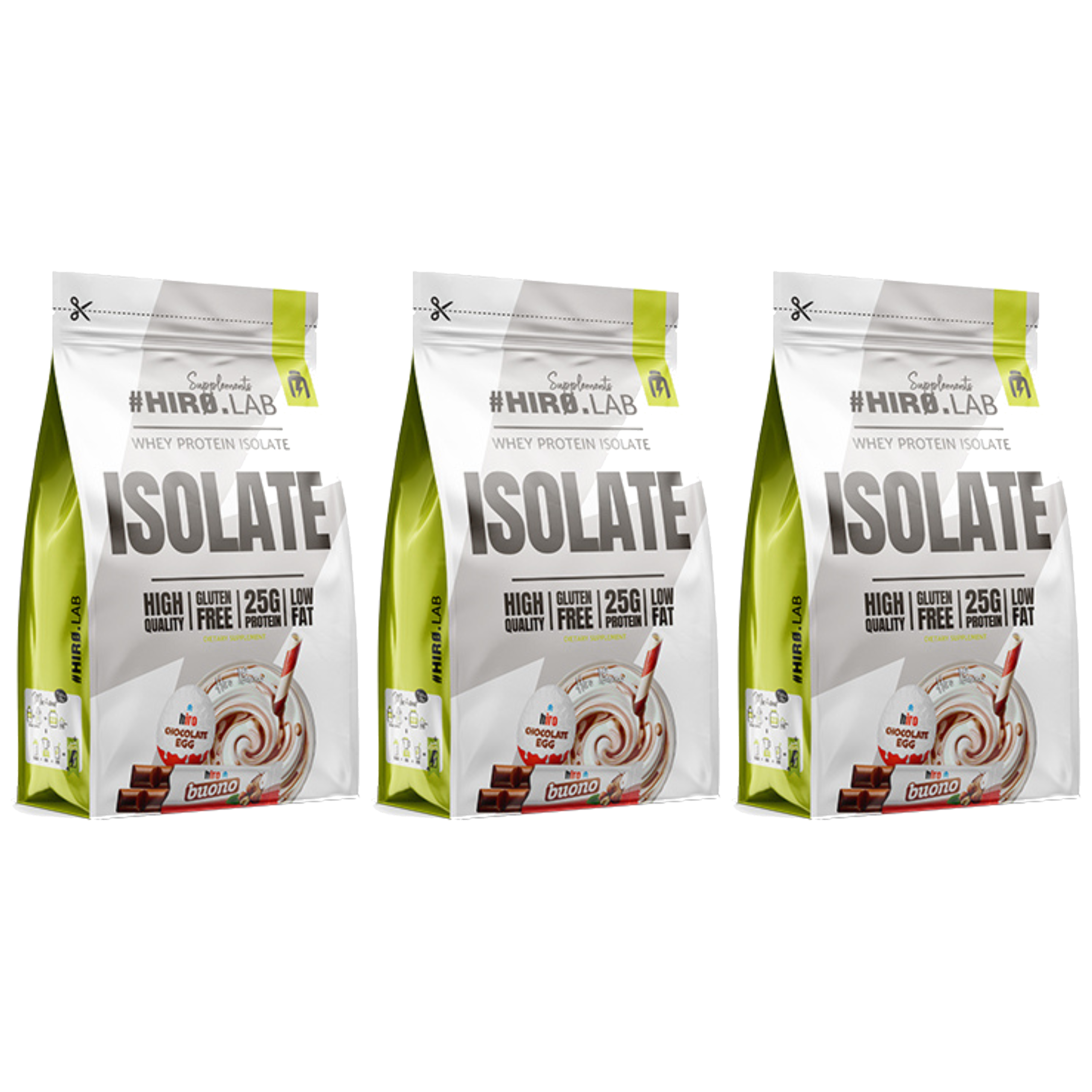 HIRO.LAB - Whey Protein Isolate - 3x 700g - Buono