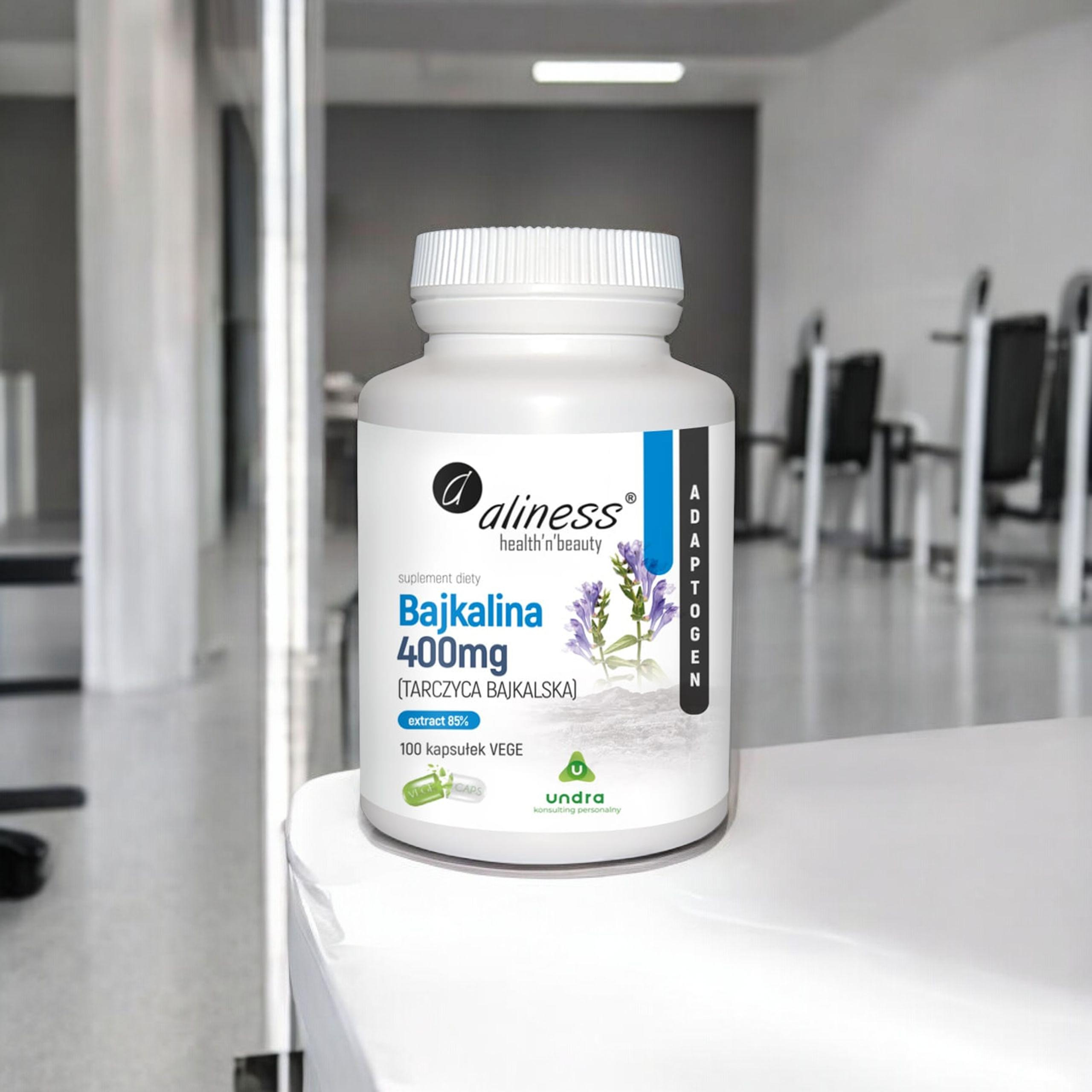 ALINESS Bajkalina 400 mg Tarczyca Bajkalska - 2x 100vcaps