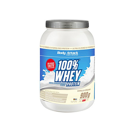 BODY ATTACK 100% Whey Protein - 3x 900g