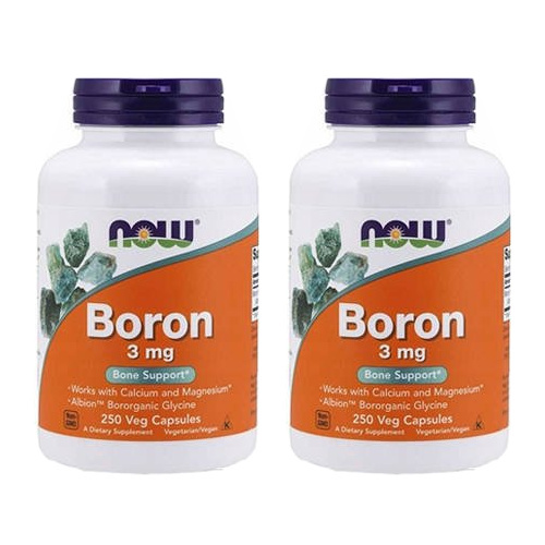 NOW Boron 3mg - 2x 250vcaps.