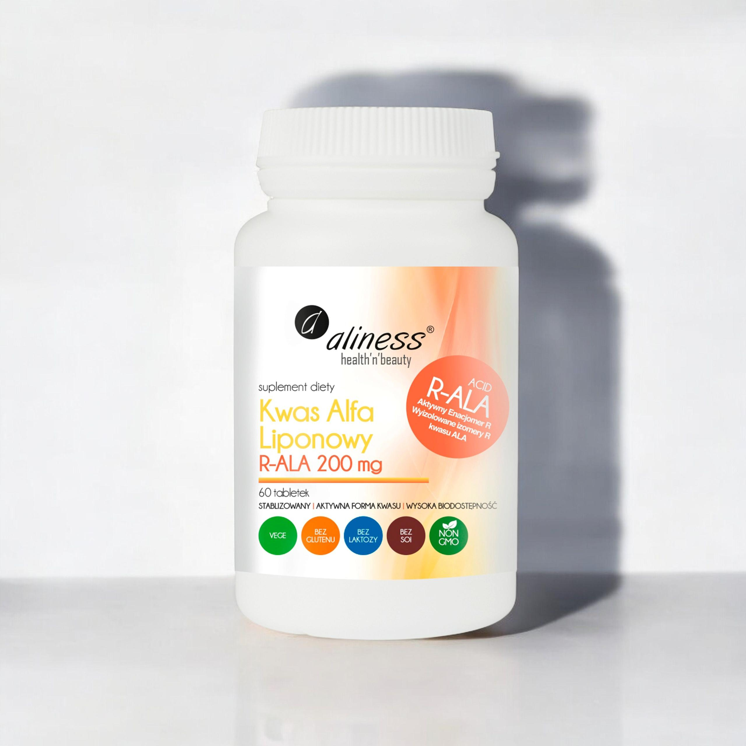 ALINESS - Alfa Liponowy R-ALA 200mg - 60tabs.