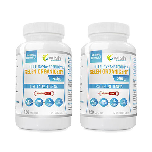 WISH Pharmaceutical Selen Organiczny 200mcg - 2x 120caps