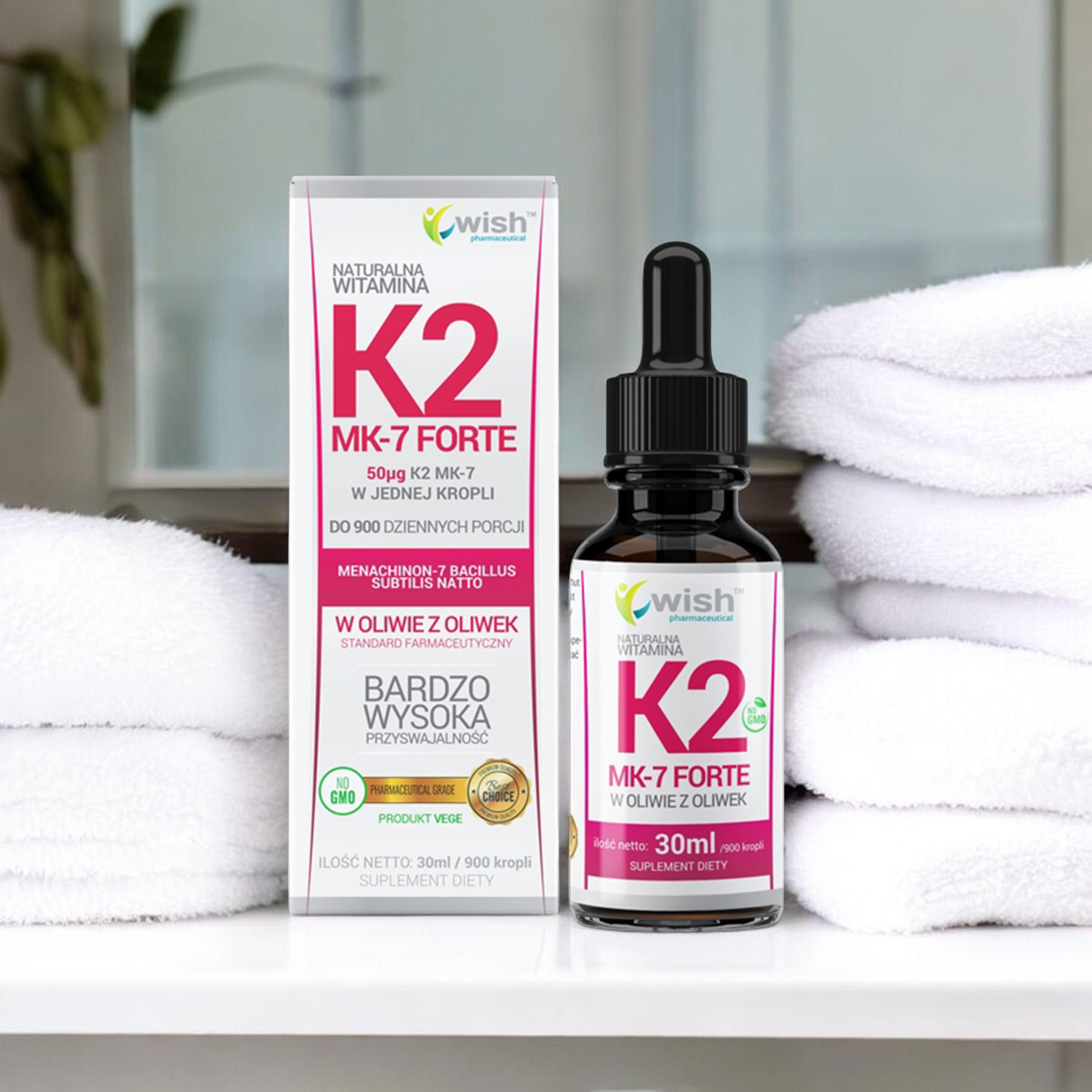 WISH Pharmaceutical Vitamin K2 Mk-7 Forte - 2x 30ml