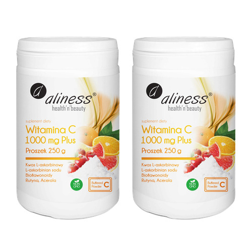 ALINESS - Witamina C 1000mg Plus - 250g x2