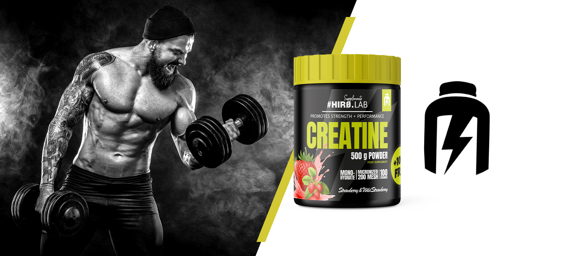 HIRO.LAB Creatine - 2x 500g + 100g FREE