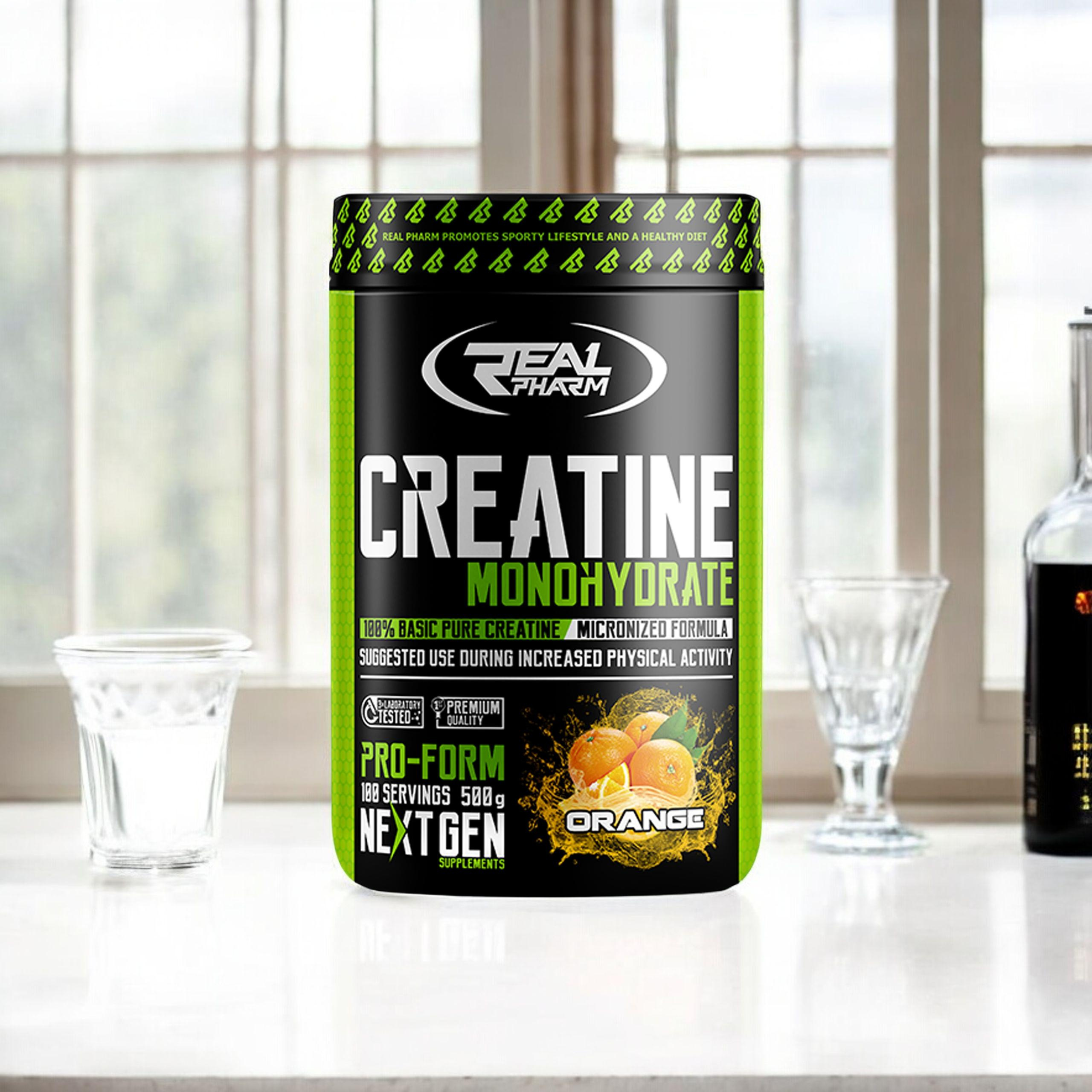 REAL PHARM Creatine Monohydrate - 3x 500g