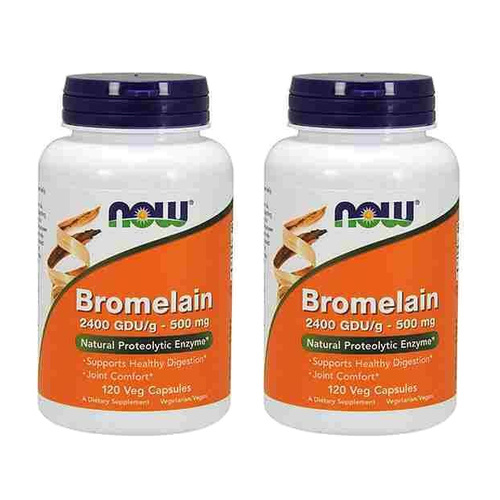 NOW Bromelain ( Bromelina ) - 2x 120vcaps