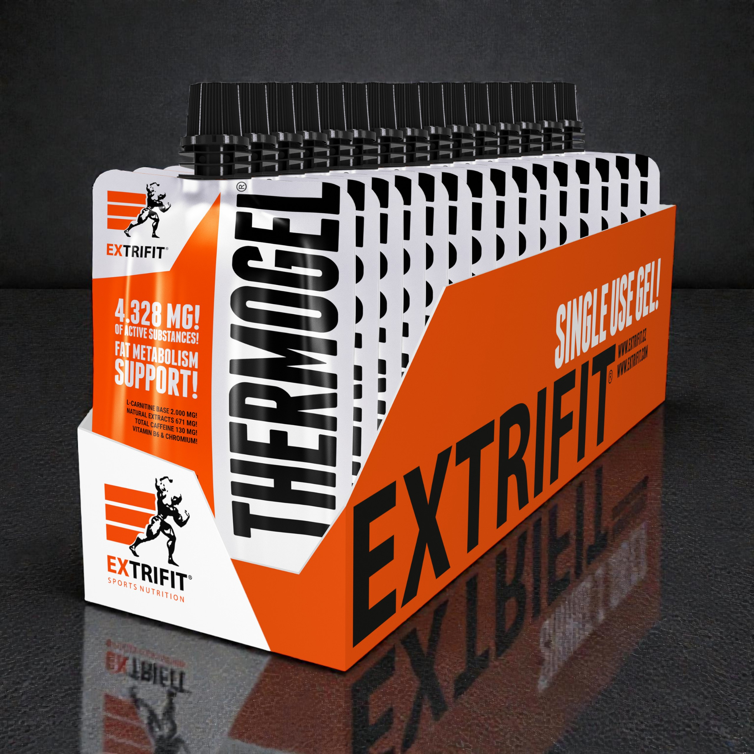 EXTRIFIT Thermo Gel - 25x 2x 80g - Kiwi