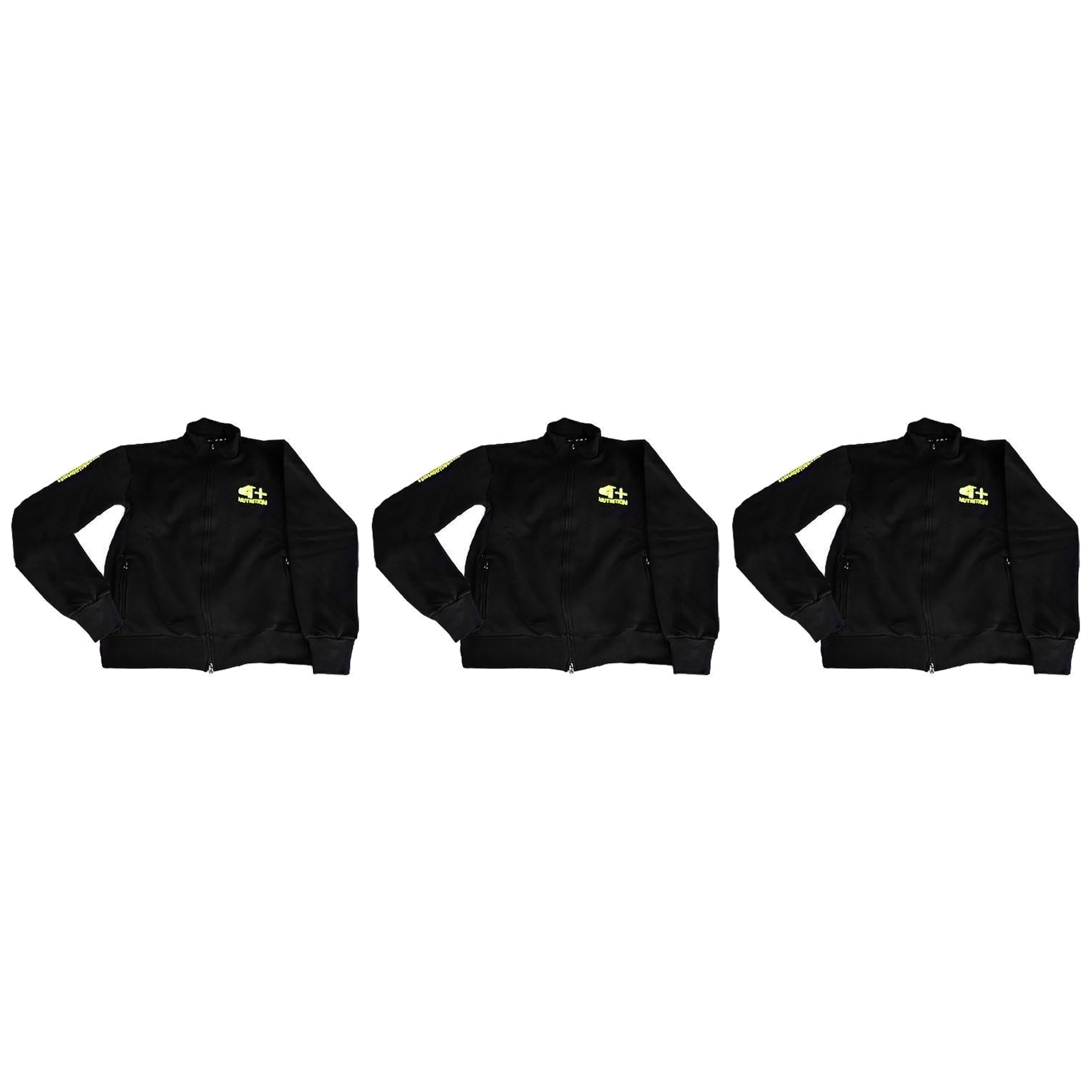 4+ NUTRITION Bluza - Black - 3x Yellow