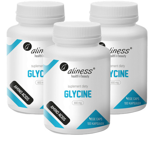 ALINESS Glycine 800mg - 3x 100vcaps.