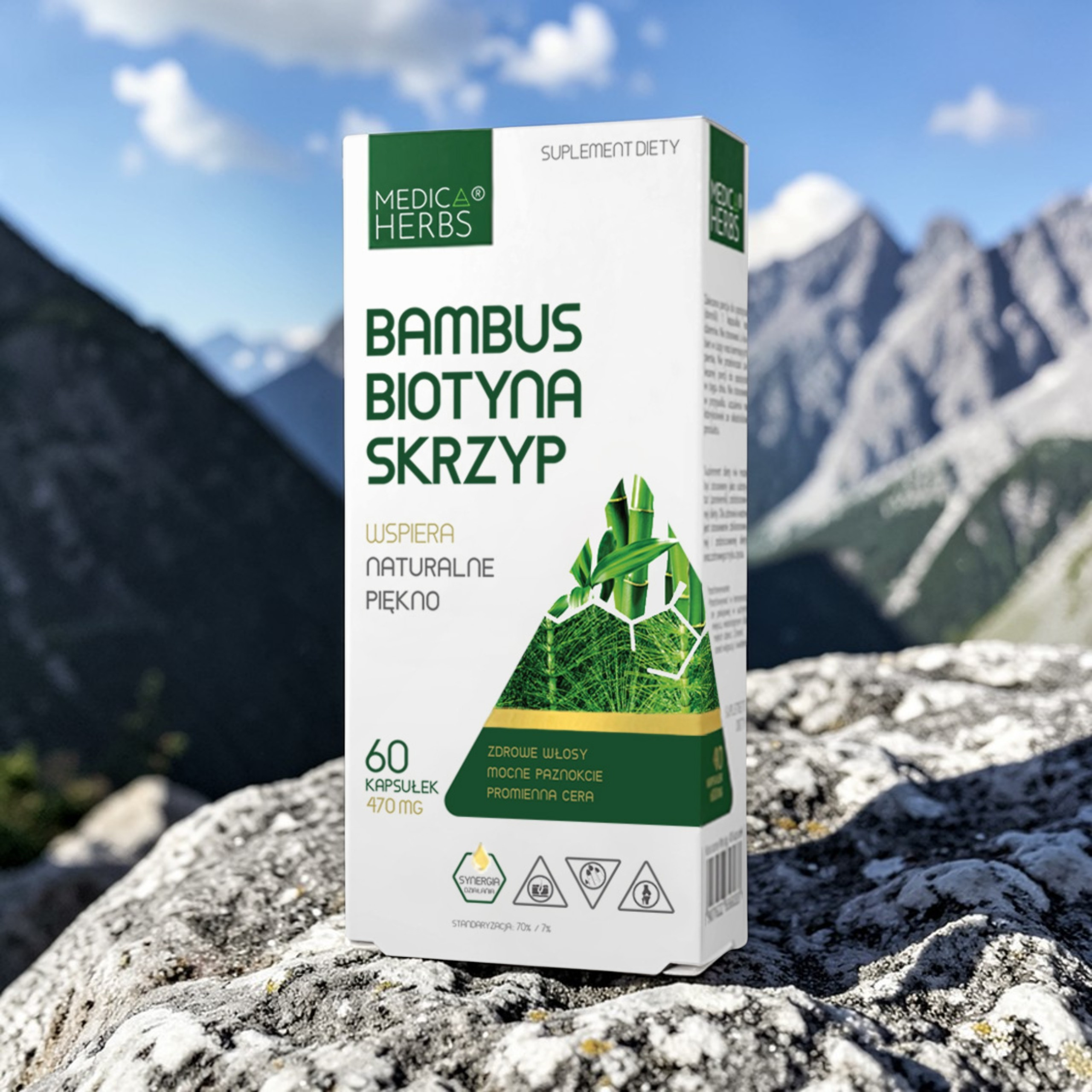 MEDICA HERBS - Bambus Biotyna Skrzyp - 2x 60caps.