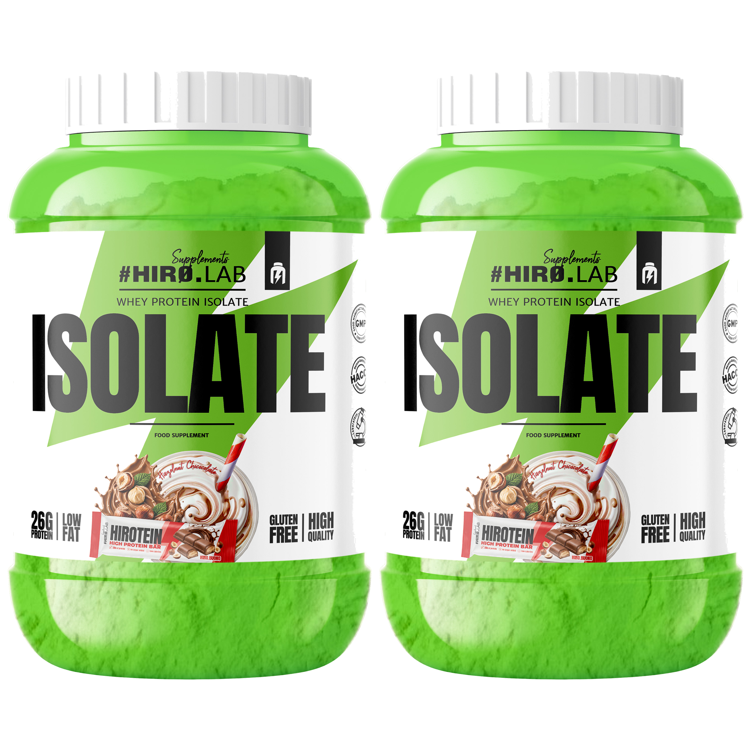 HIRO.LAB Whey Protein Isolate - 2x 1800g