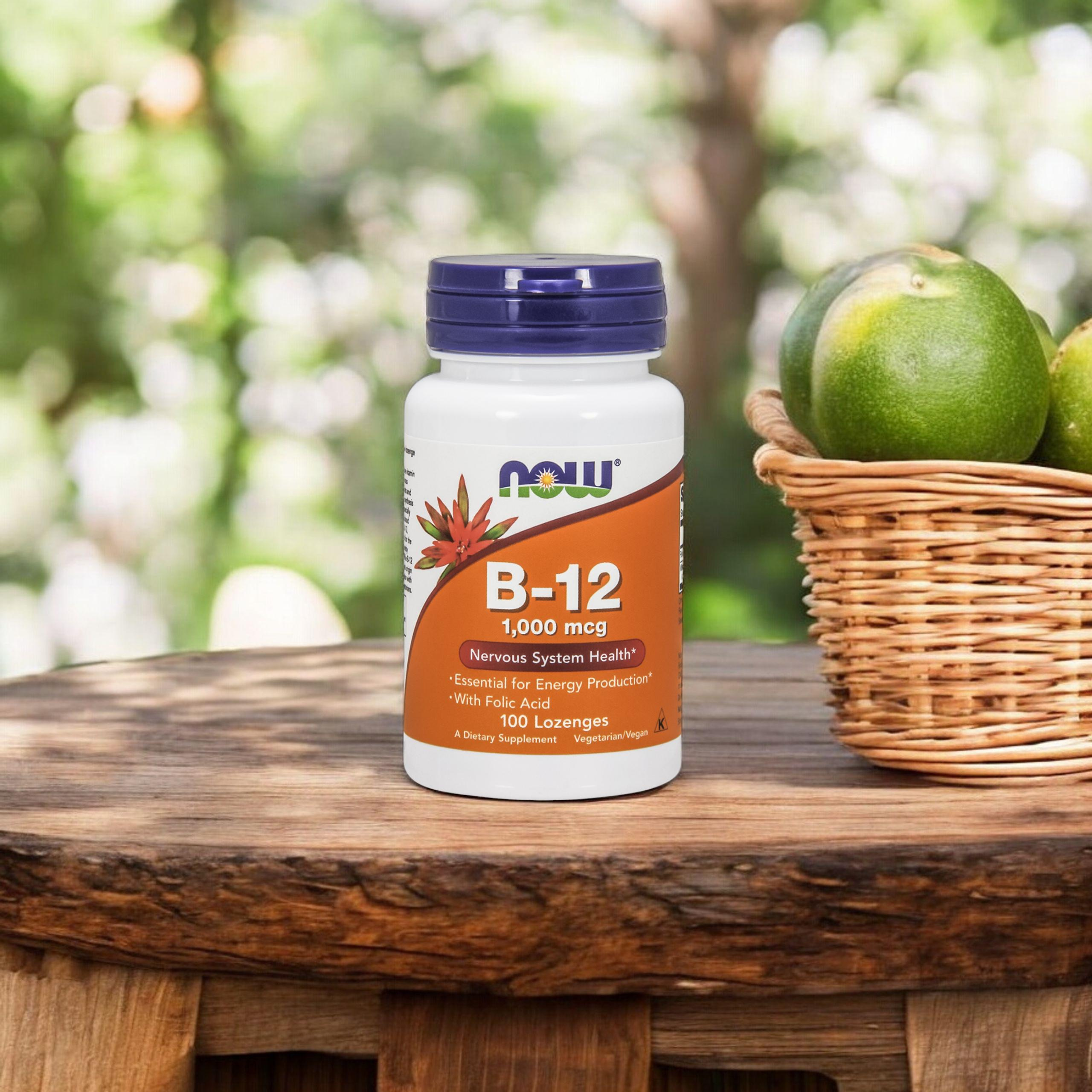 NOW Vitamin B-12 1000mcg - 3x 100lozenges