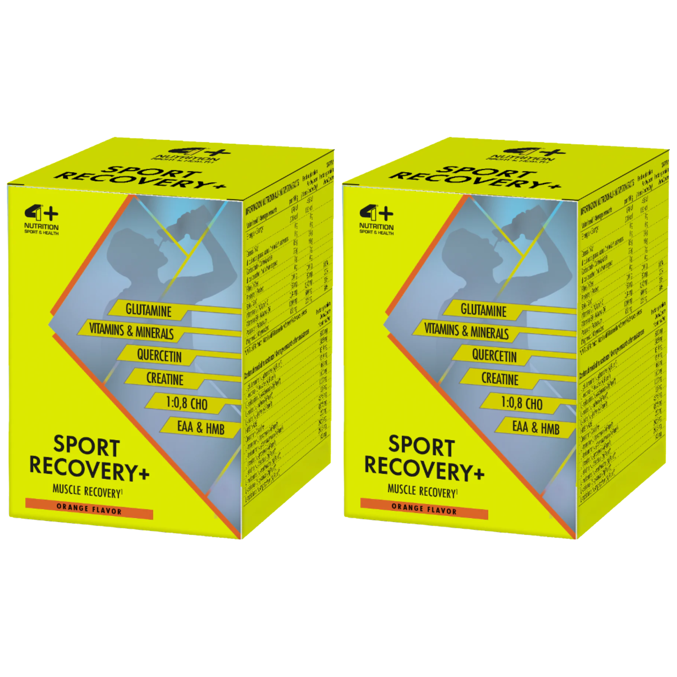 4+ NUTRITION - Sport Recovery+ - 2x 600g - Orange