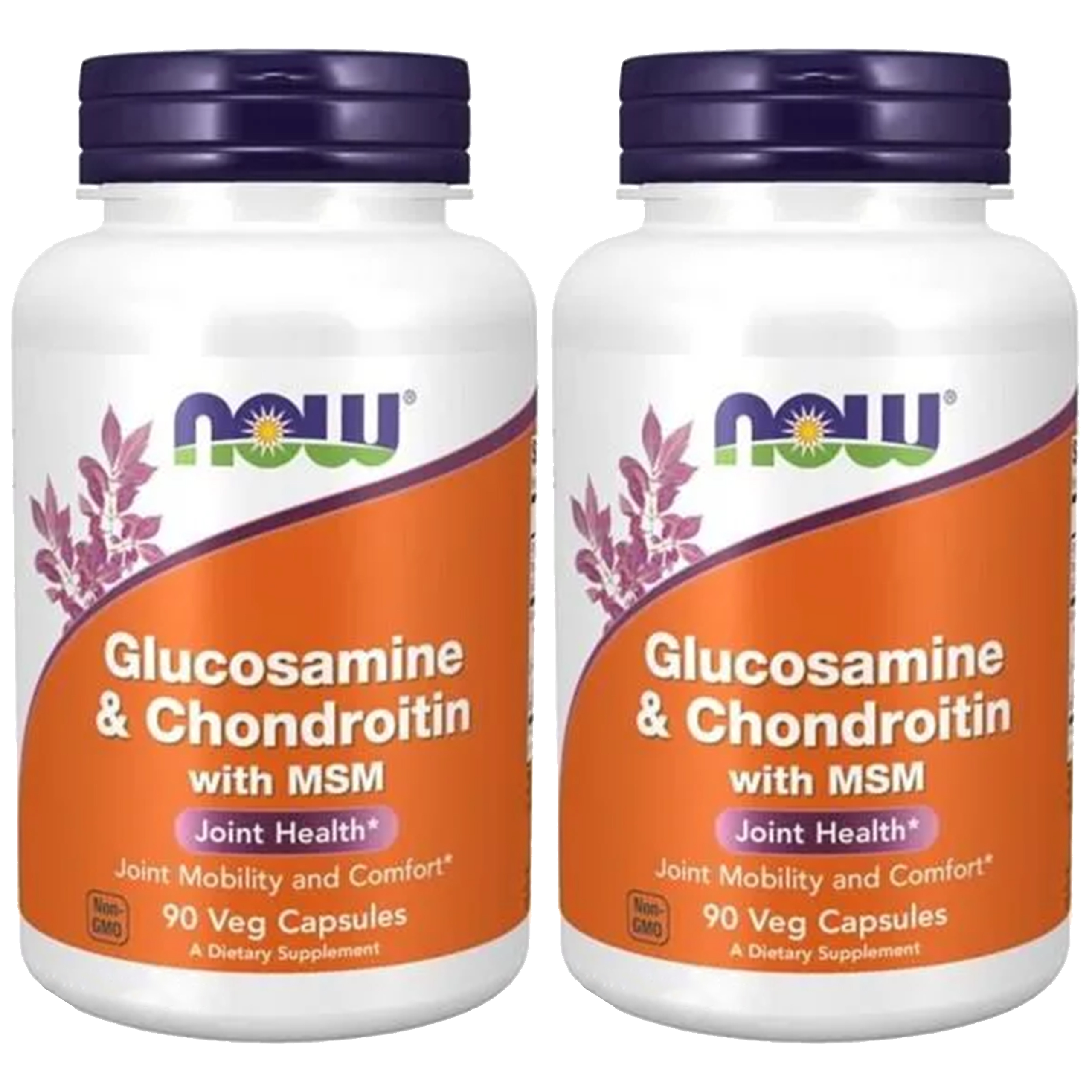 NOW - Glucosamine & Chondroitin with MSM - 2x 90caps.