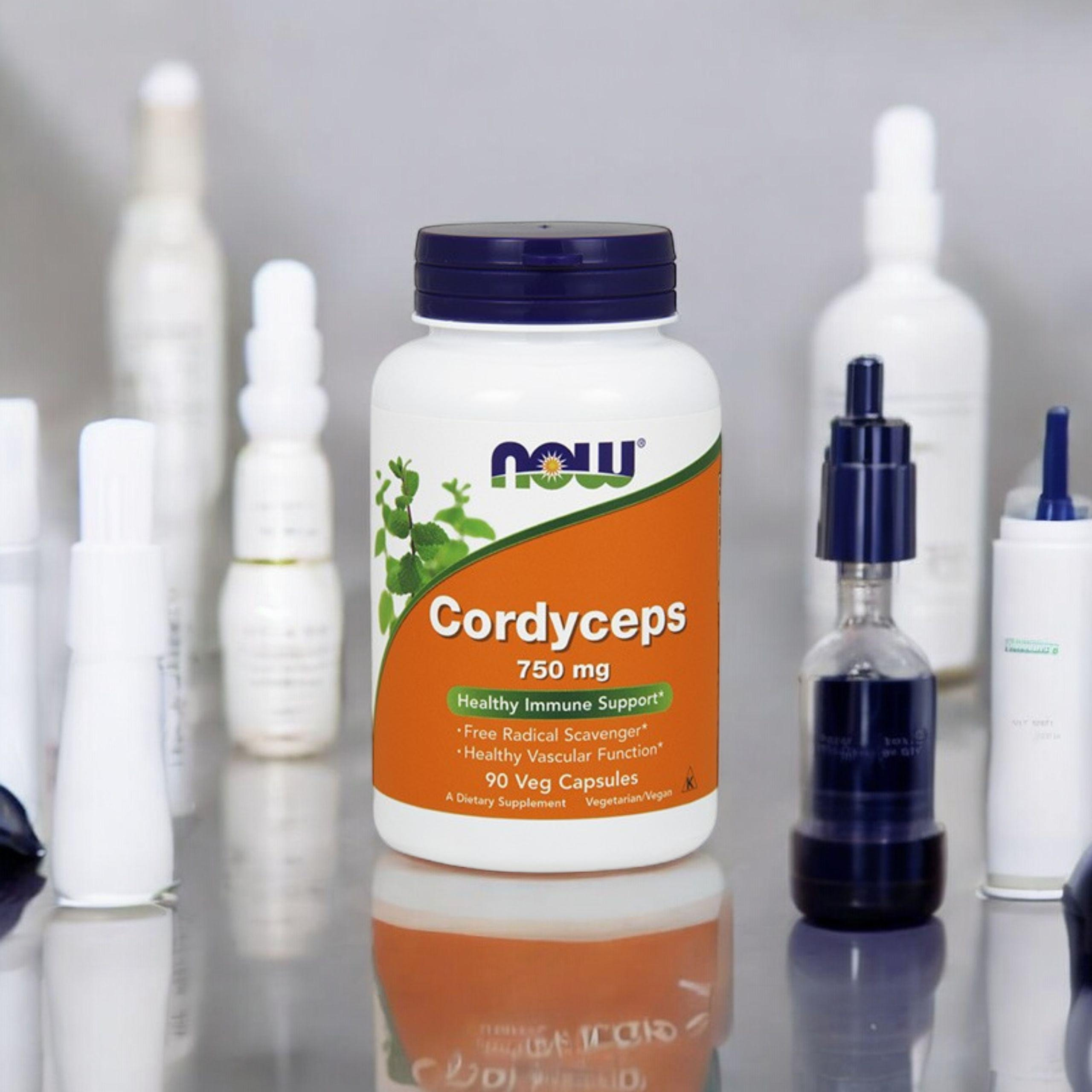 NOW Cordyceps 750mg - 3x 90vegcaps