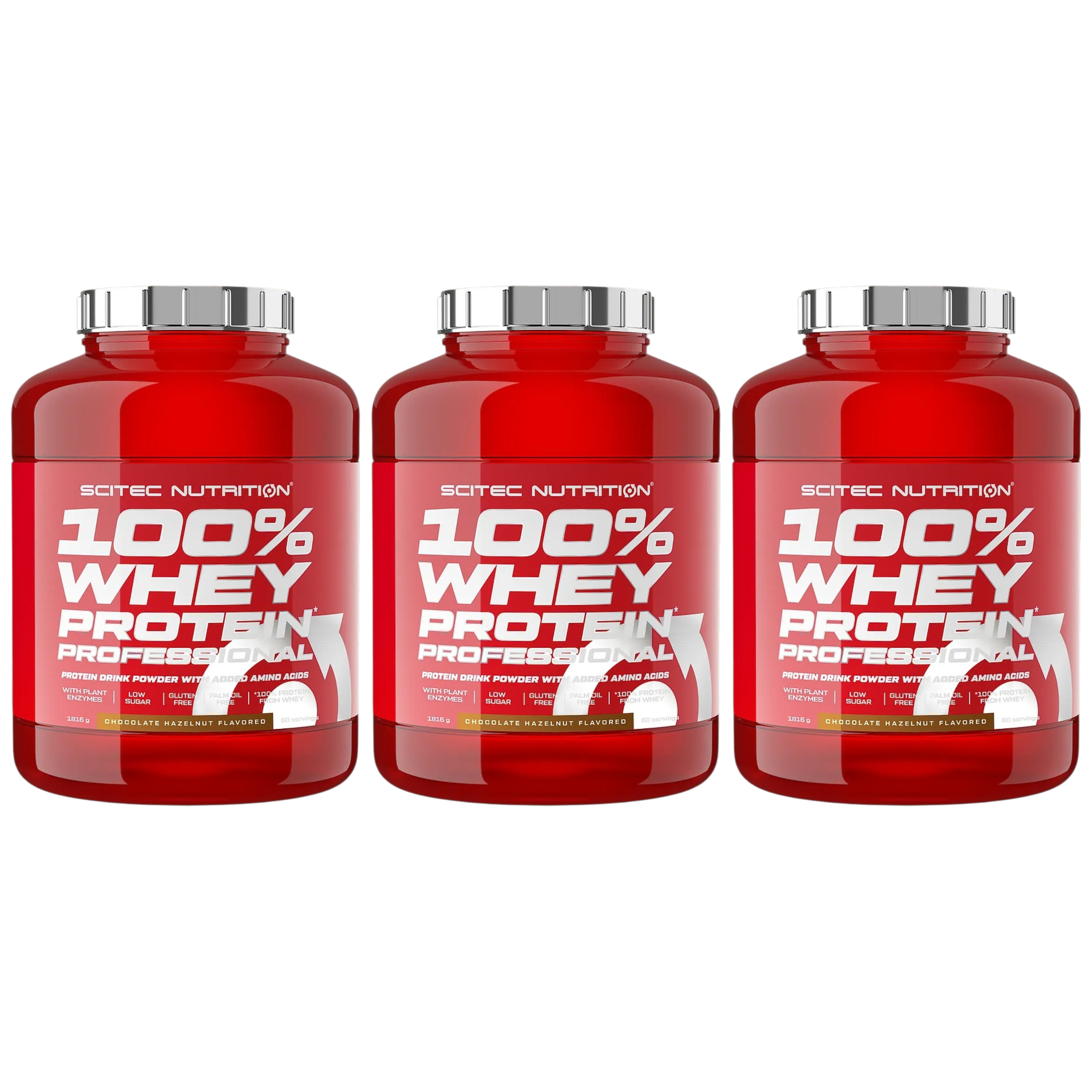 SCITEC - 100% Whey Professional - 3x 1816g