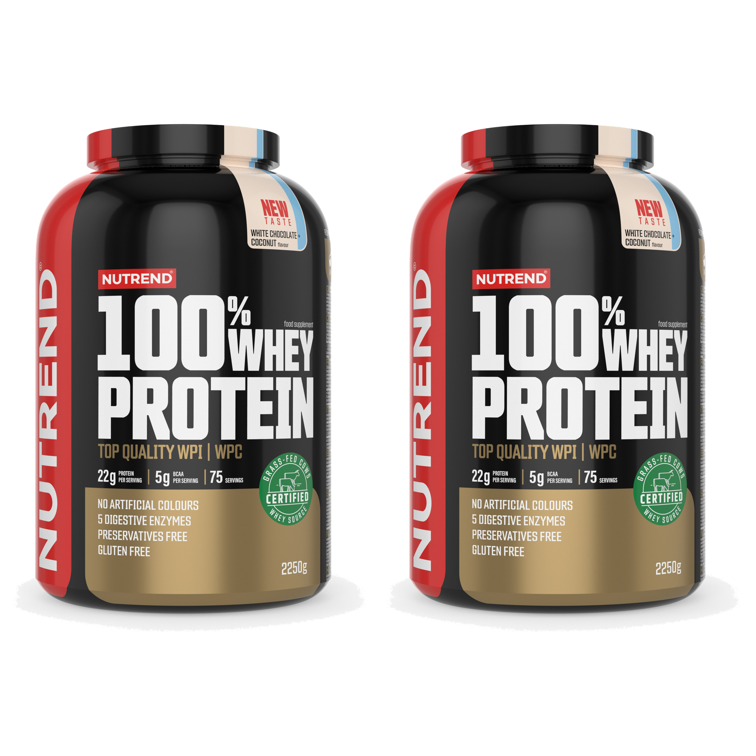 NUTREND 100% Whey Protein - 2x 2250g
