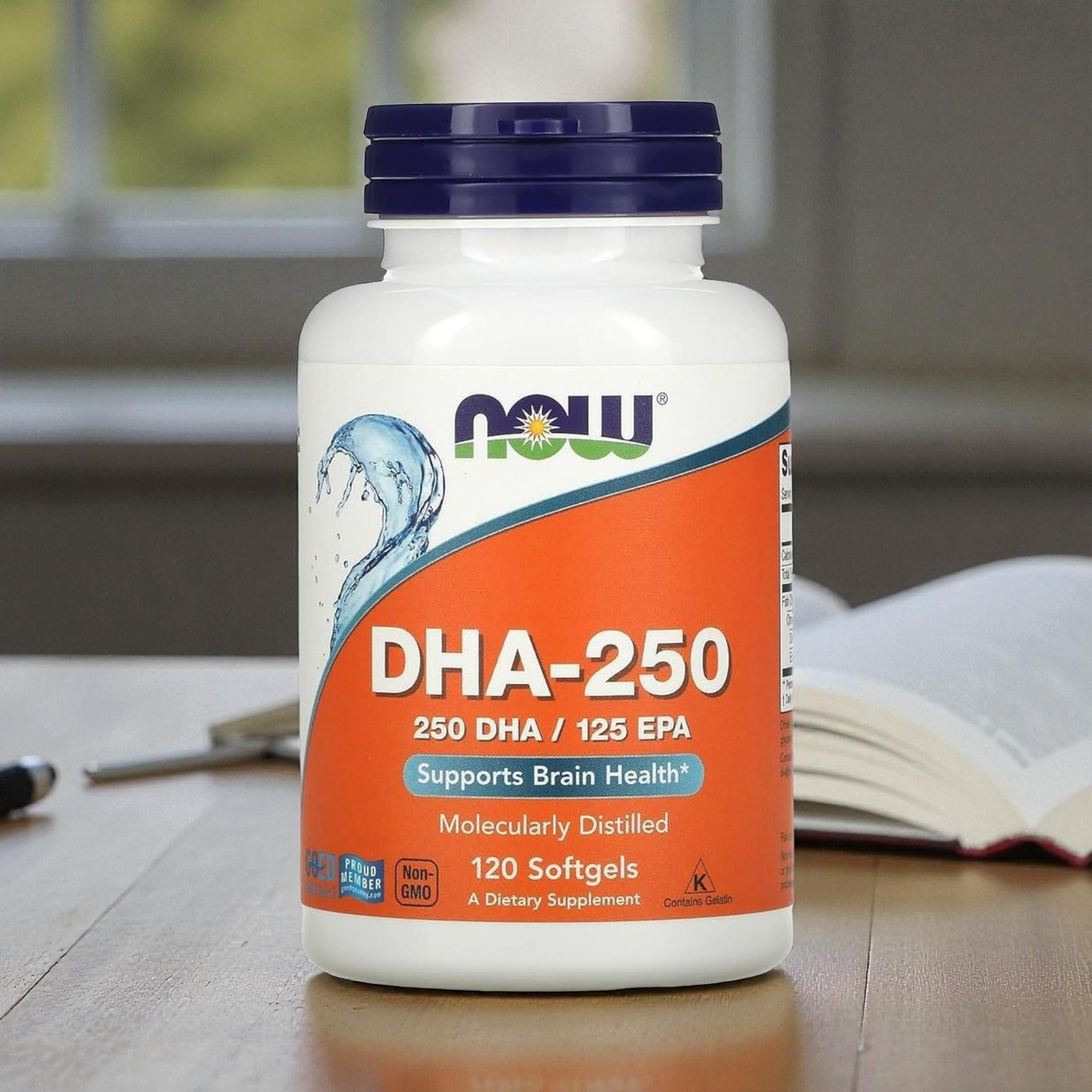 NOW - DHA 250mg - 2x 120softgels