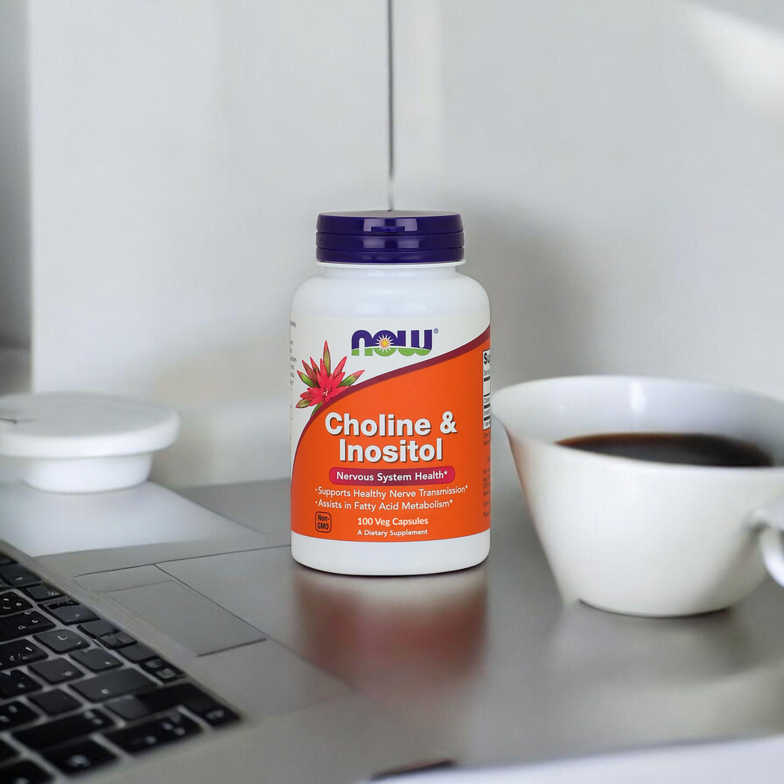 NOW Choline and Inositol - 2x 100vcaps