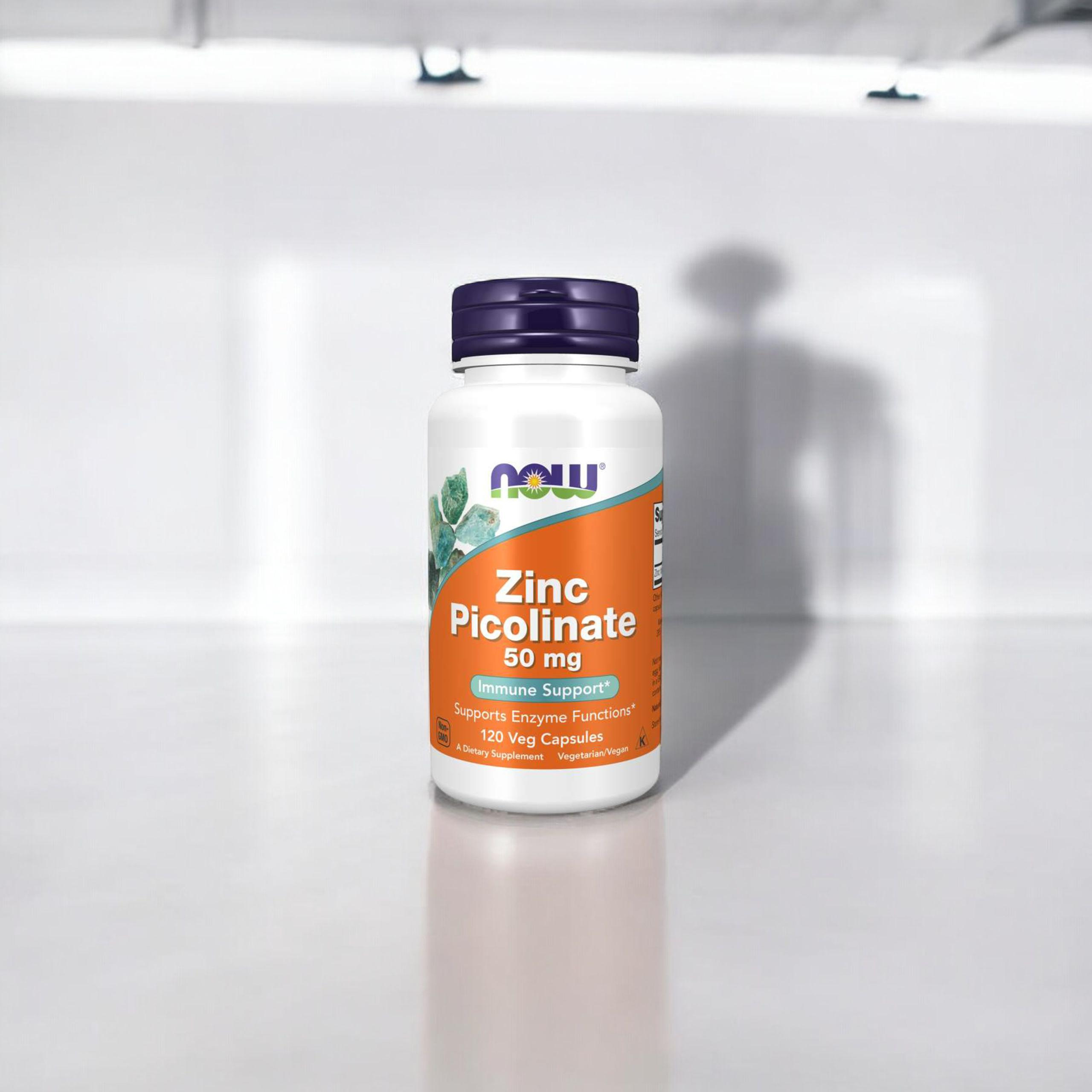 NOW Zinc Picolinate 50mg - 3x 120vegcaps