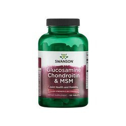 SWANSON Glucosamine Chondroitin & MSM 500/400/200 - 120tabs - Glukozamina Chondroityna MSM