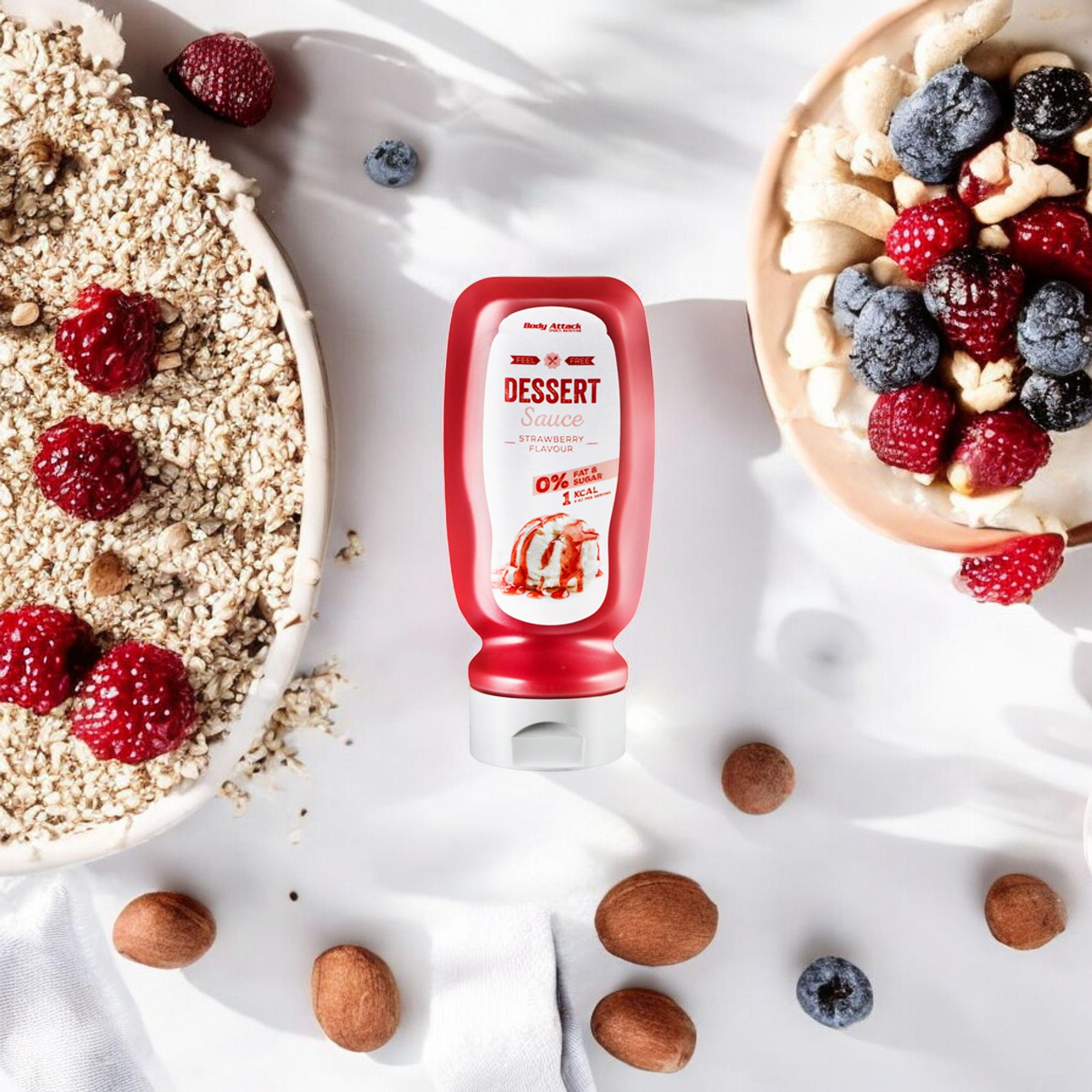 BODY ATTACK Dessert Sauce Strawberry Flavour - 320ml