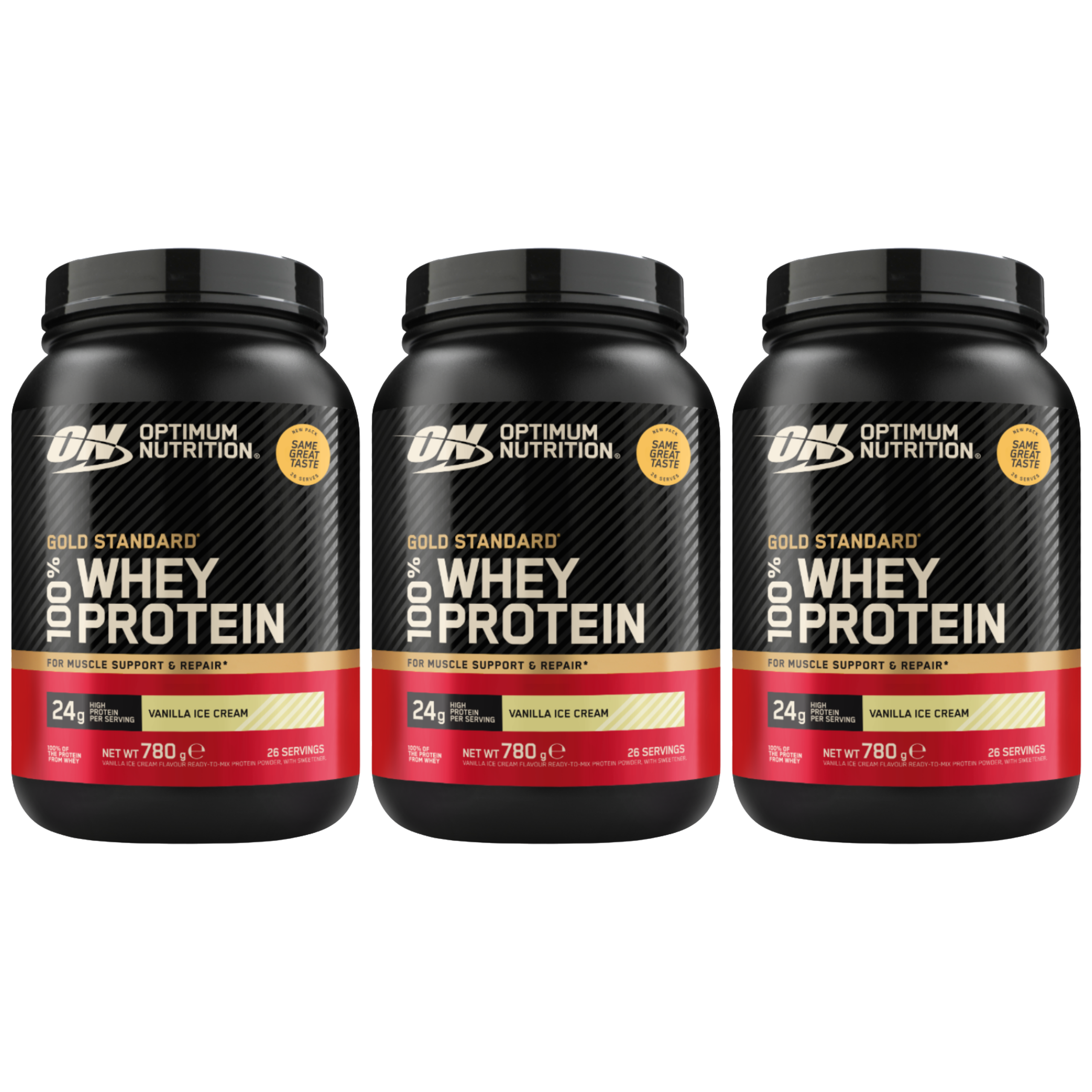 OPTIMUM NUTRITION Whey Gold Standard - 3x 780g