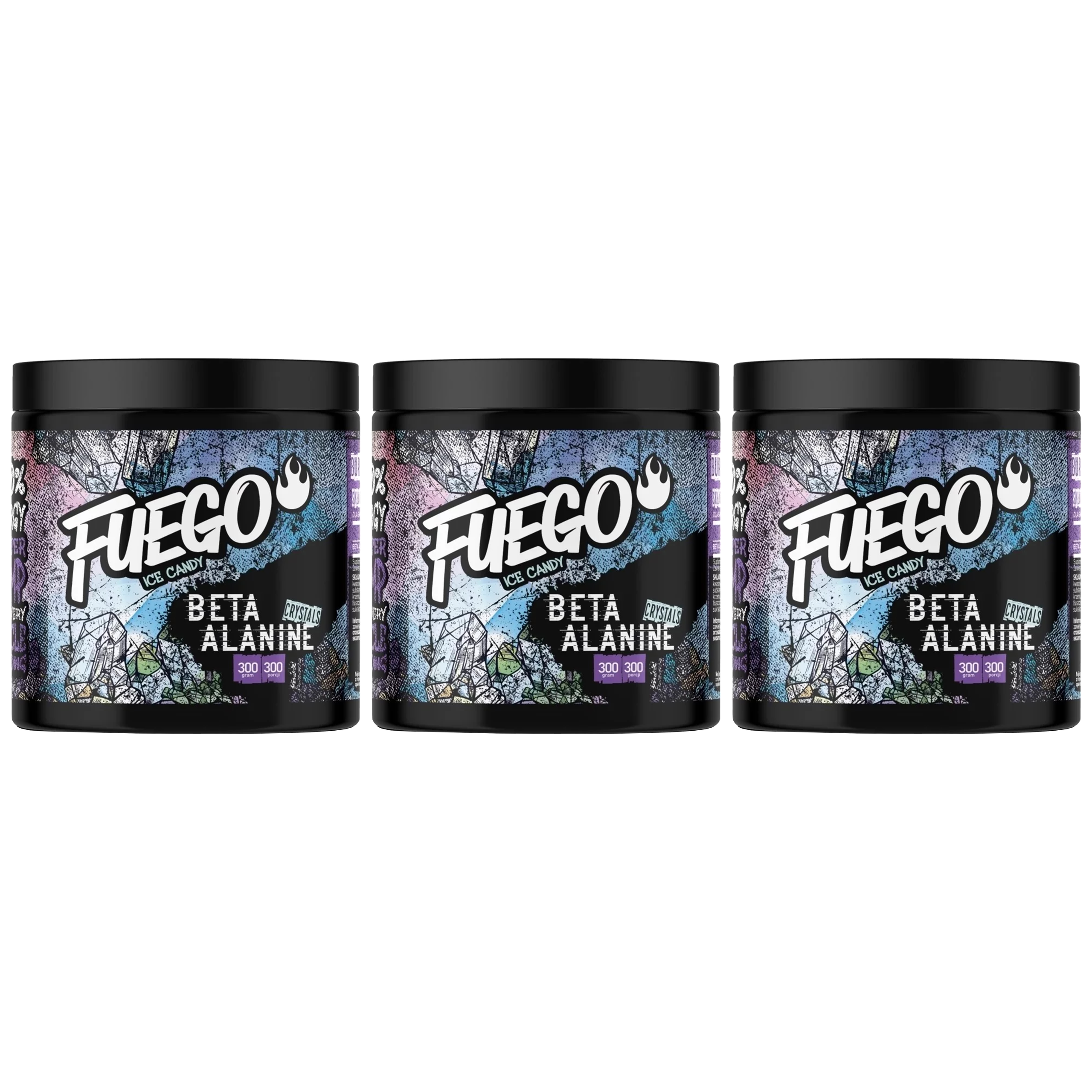 FUEGO - Beta Alanine - 3x 300g - Ice Candy