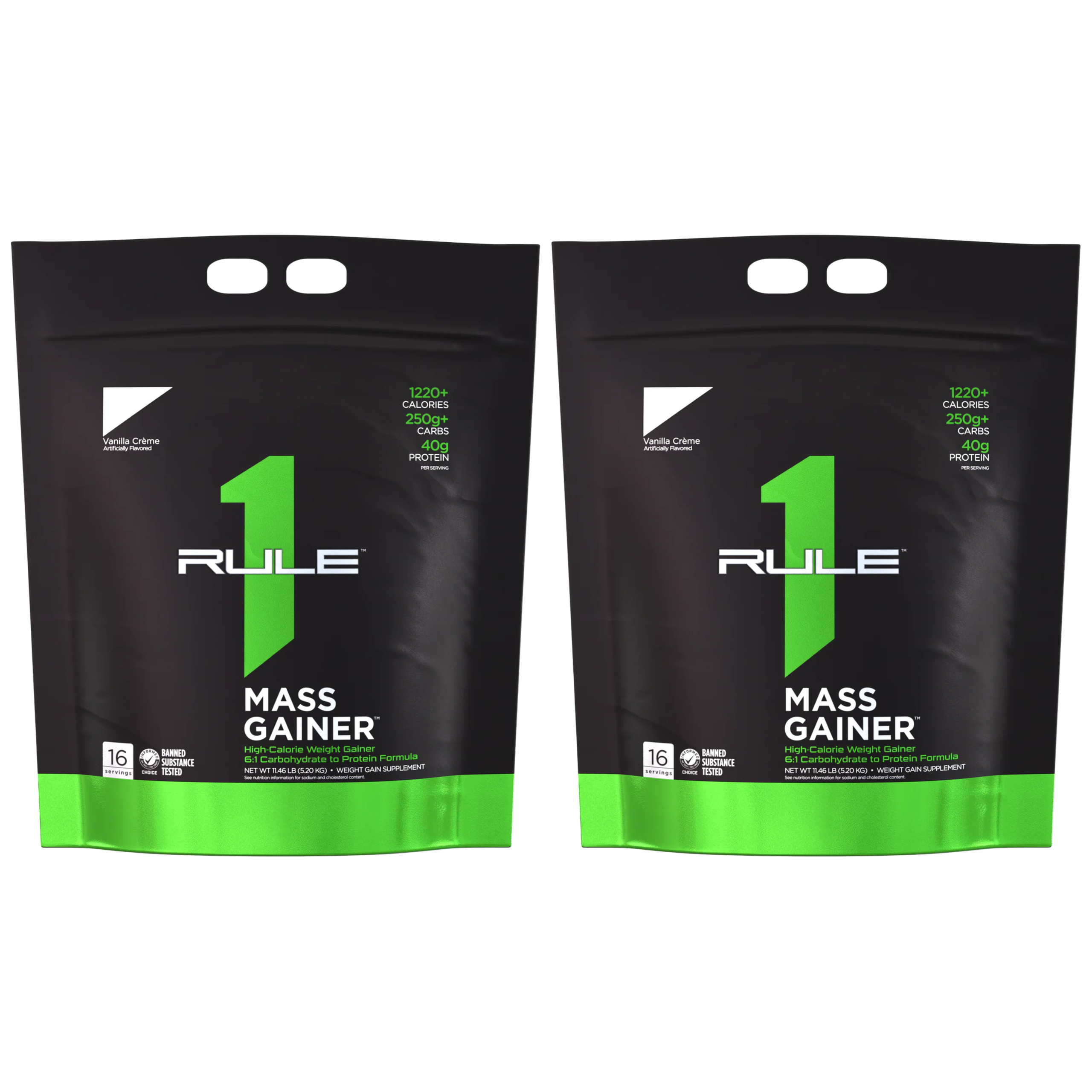 RULE1 - R1 Mass Gainer - 2x 5200g - Vanilla Cream