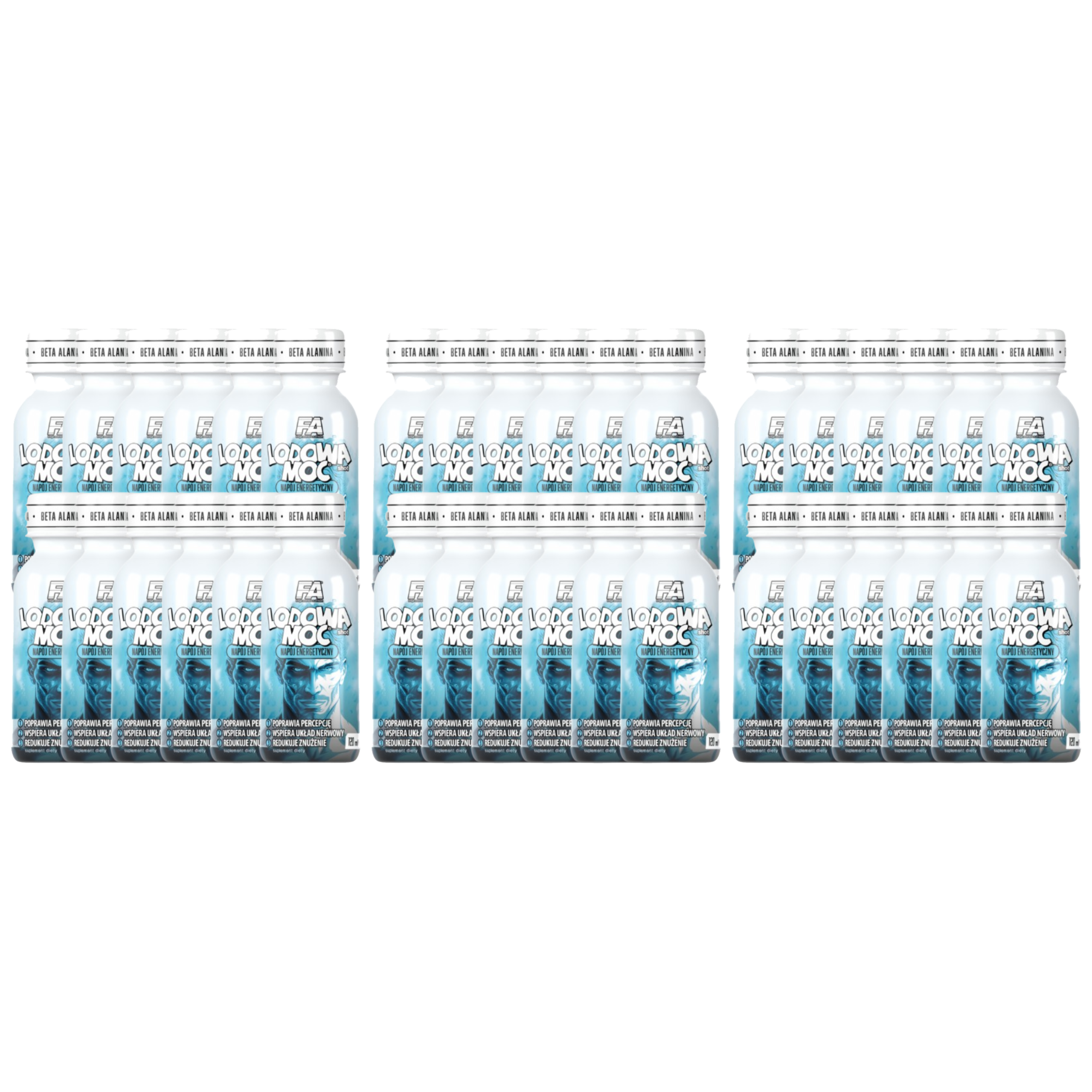 FITNESS AUTHORITY - Lodowa Moc Shot - 12x 3x 120ml - Lemon Ice Tea