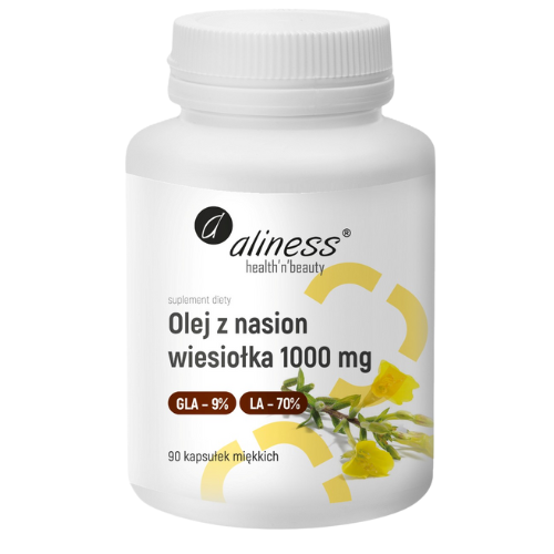 ALINESS - Olej z Nasion Wiesiołka 1000mg - 90caps.