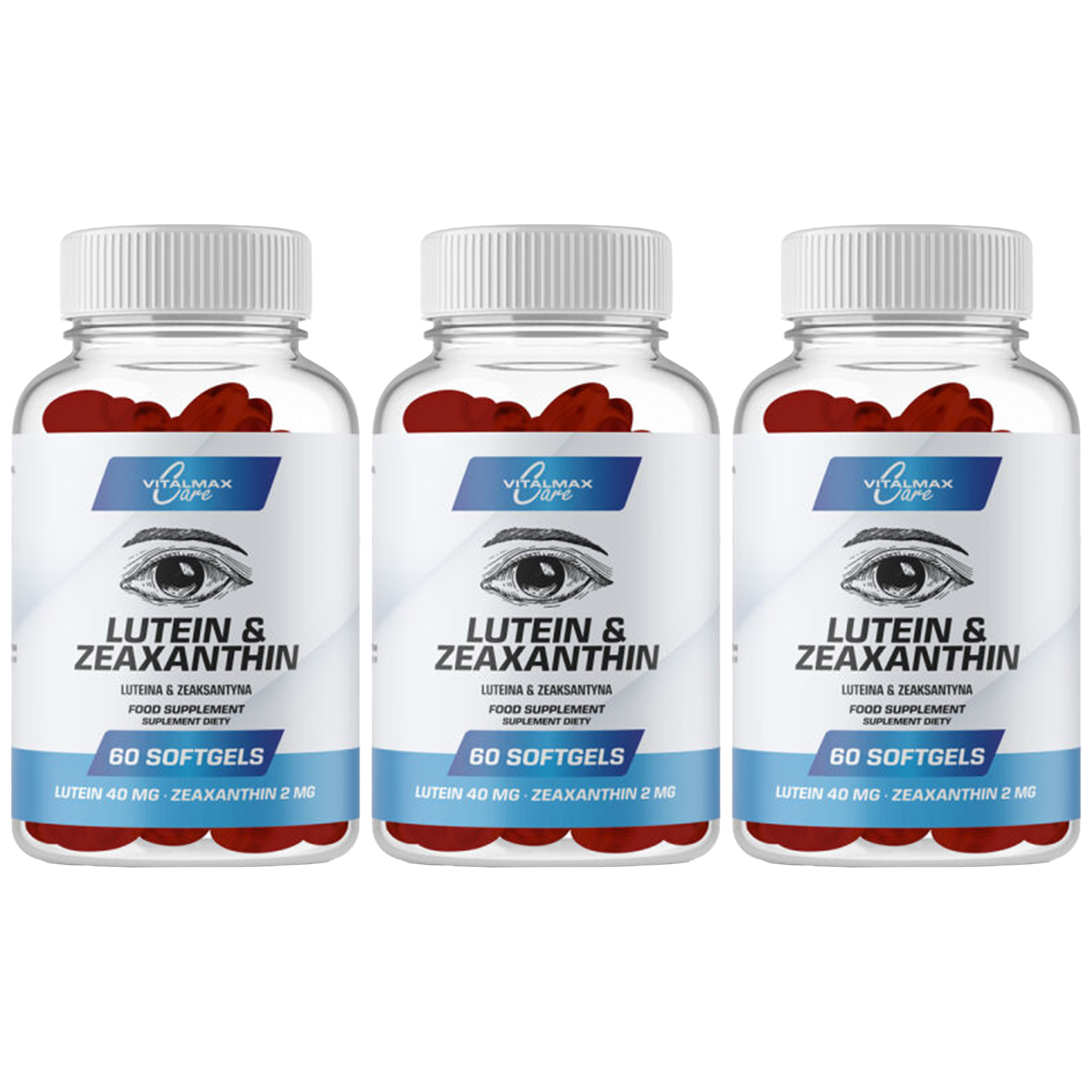VITALMAX - Lutein & Zeaxanthin - 3x 60softgels